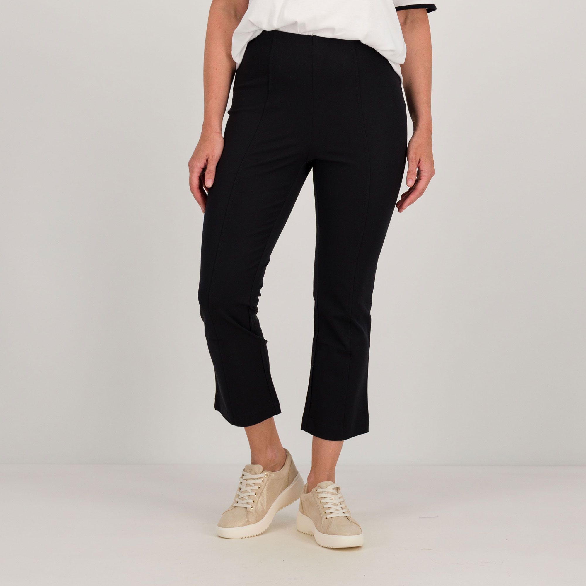 Isaac Mizrahi Live! Pantaloni cropped con elastico