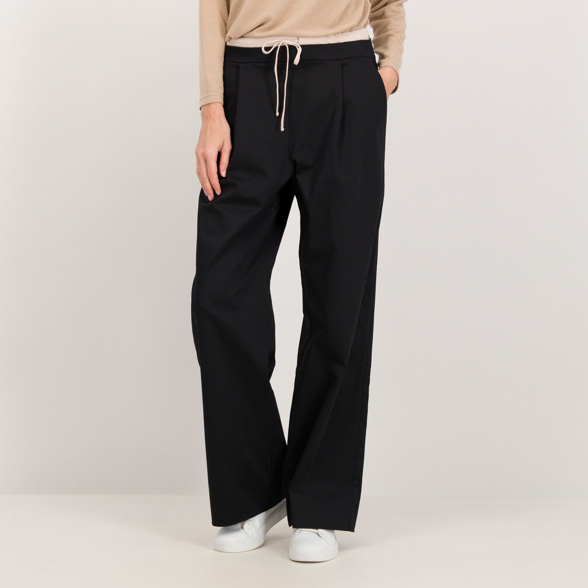 Caterina Lancini Pantaloni in cotone elasticizzato con elastico in vita