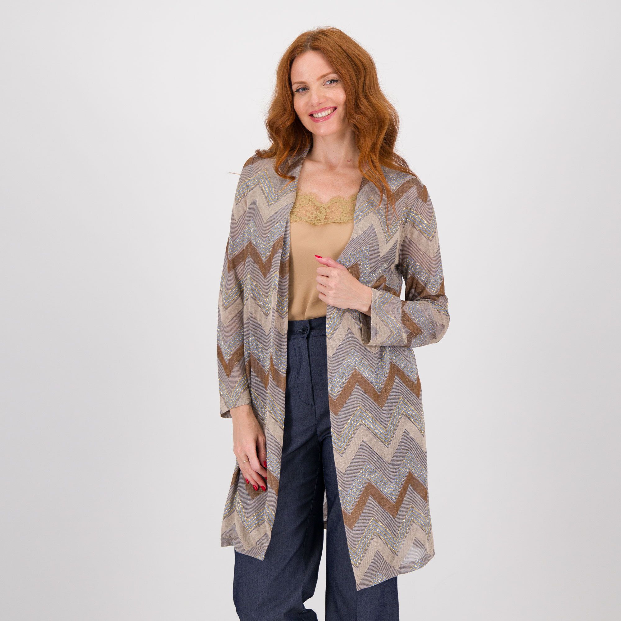 Caterina Lancini
Cardigan in maglia 
lamé fantasia 
zig-zag