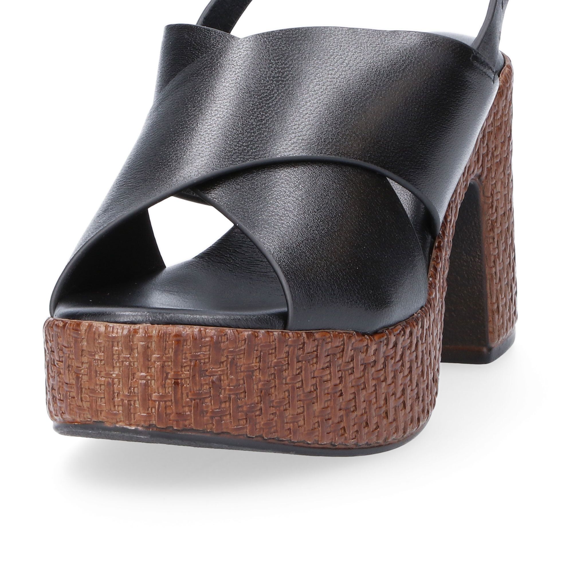 Galieti Sandali in pelle con cinturino e tacco 7,5 cm