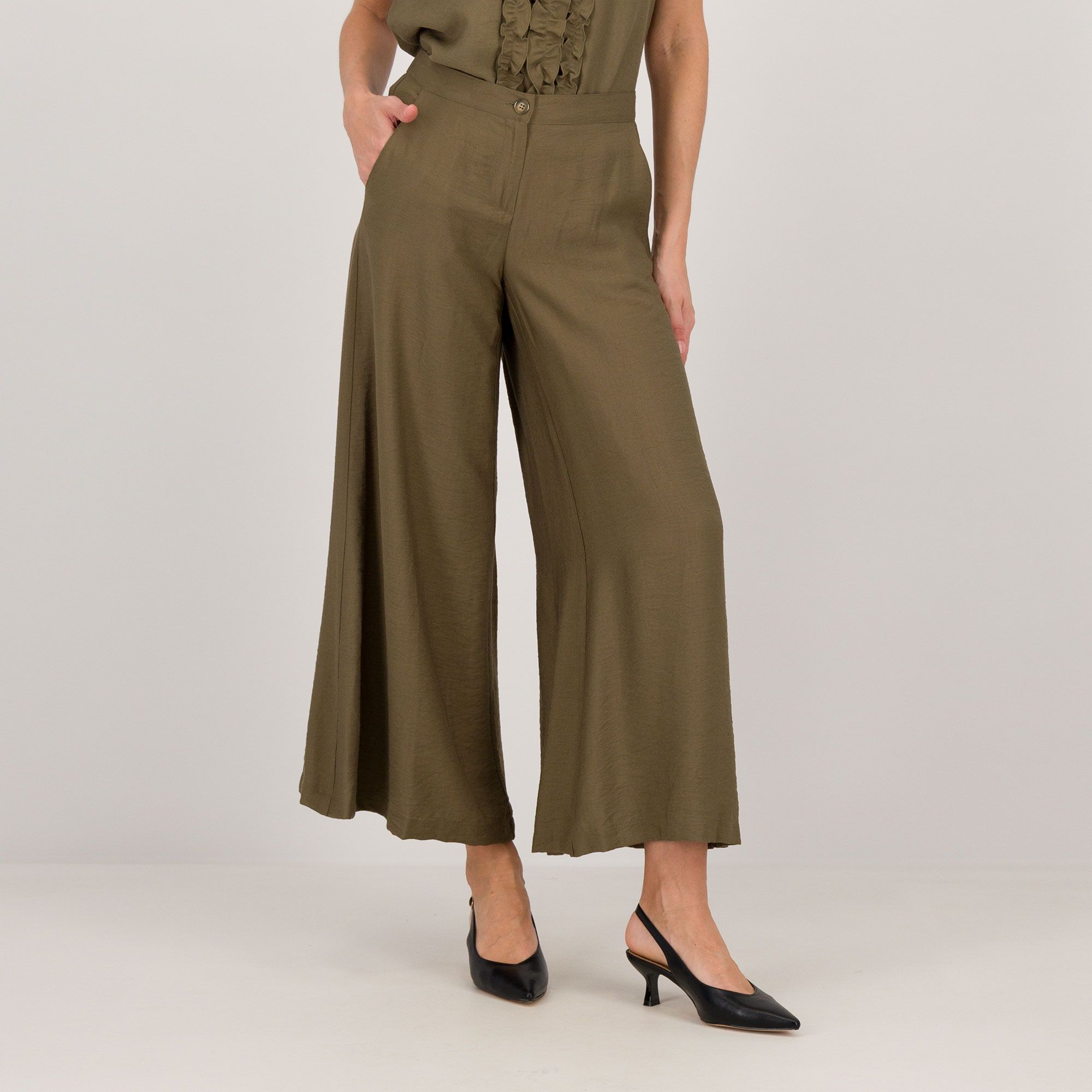 Extesa
Pantaloni con
elastico in vita
in misto viscosa
