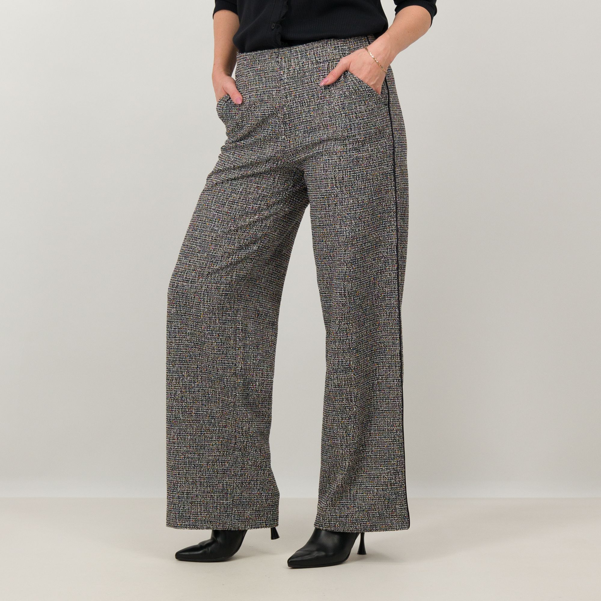 Isaac Mizrahi Live! Pantaloni lunghi a gamba larga con tasche oblique