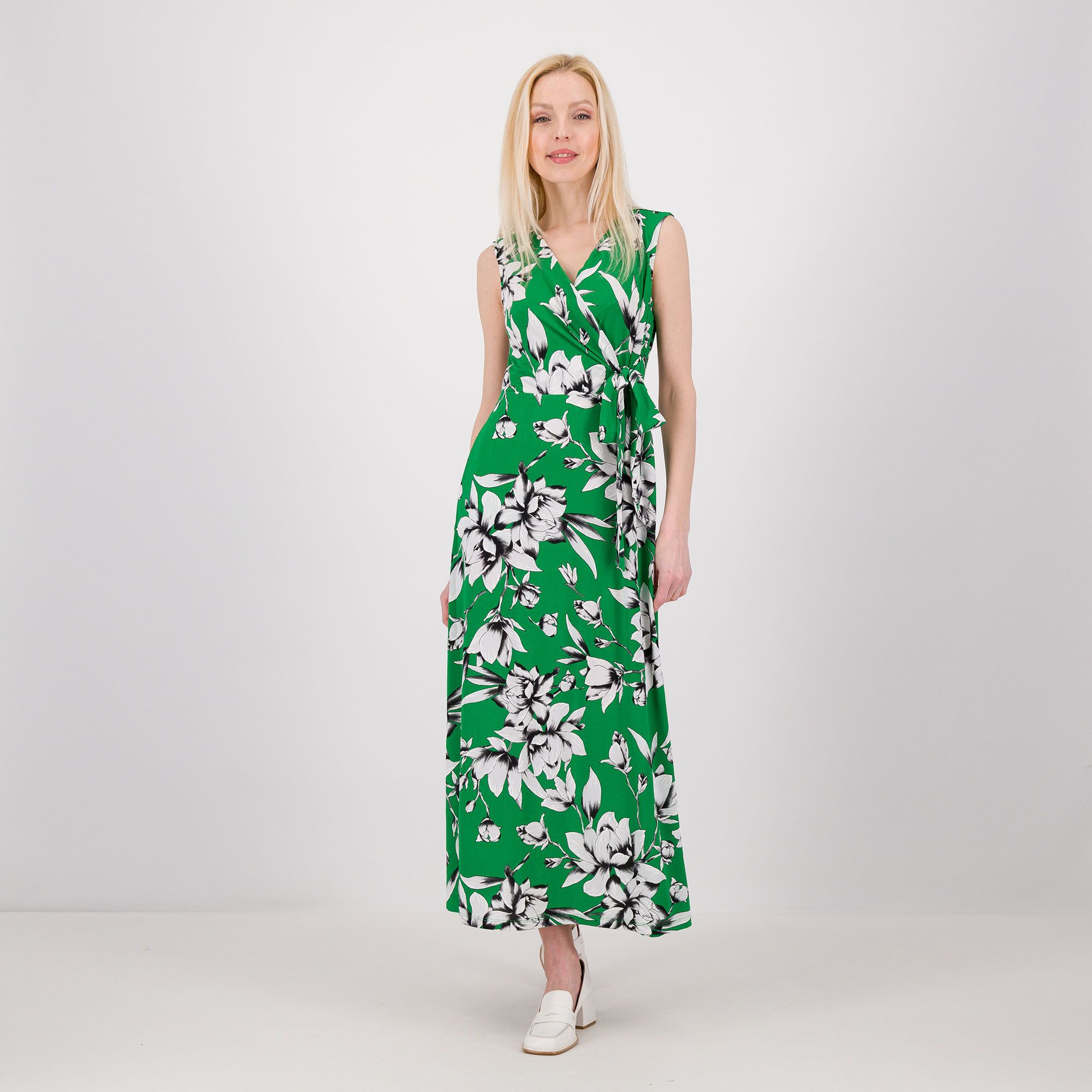 Nina Leonard
Maxi abito 
smanicato in 
jersey fantasia