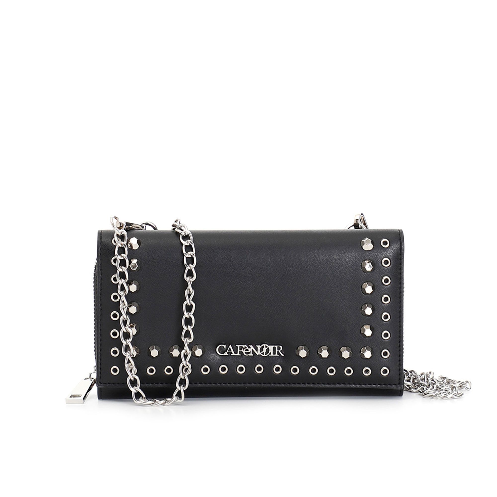 Cafè Noir
Portafoglio con patta
decorazione borchie
+ tracolla