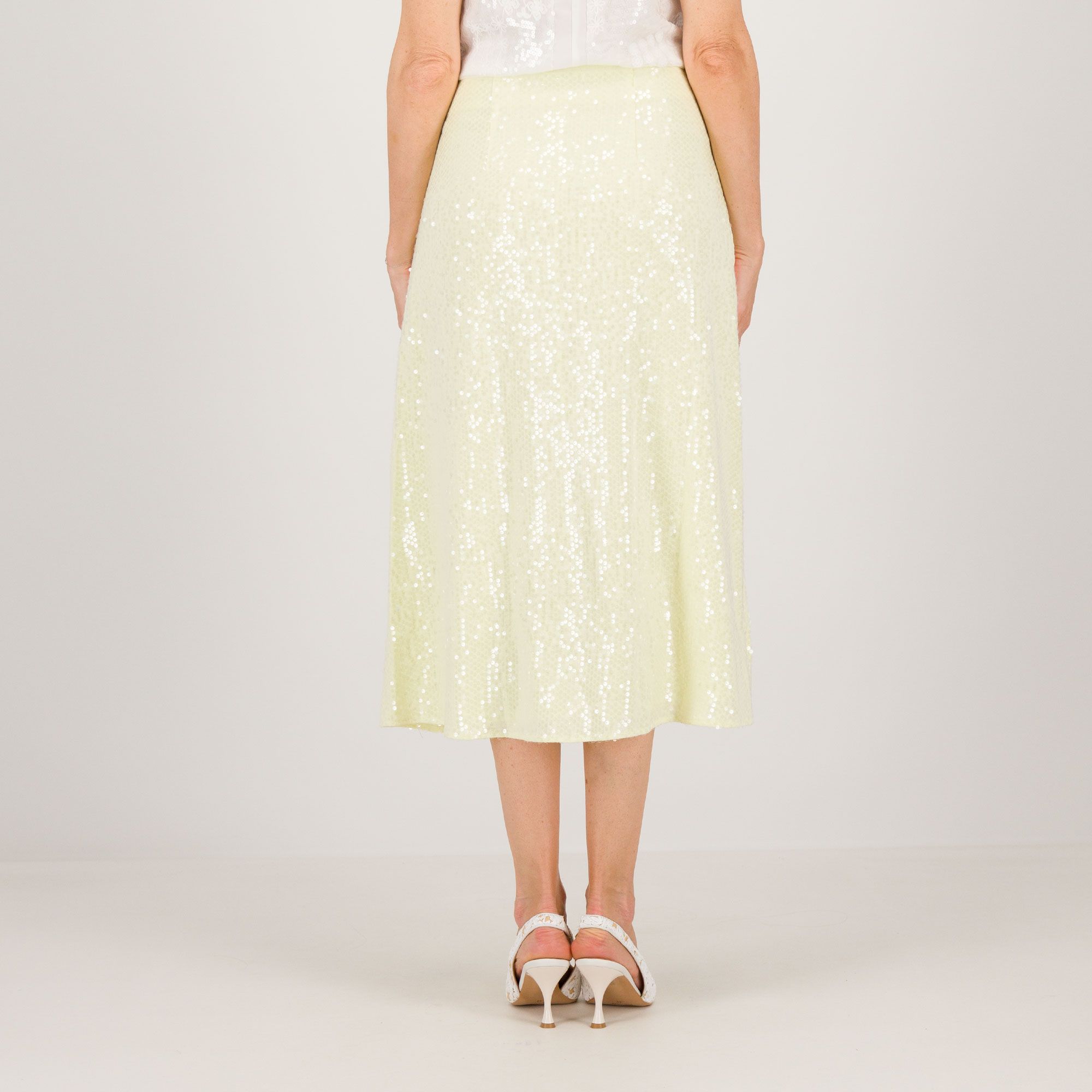 Parker & Rowe Gonna midi in paillettes foderata