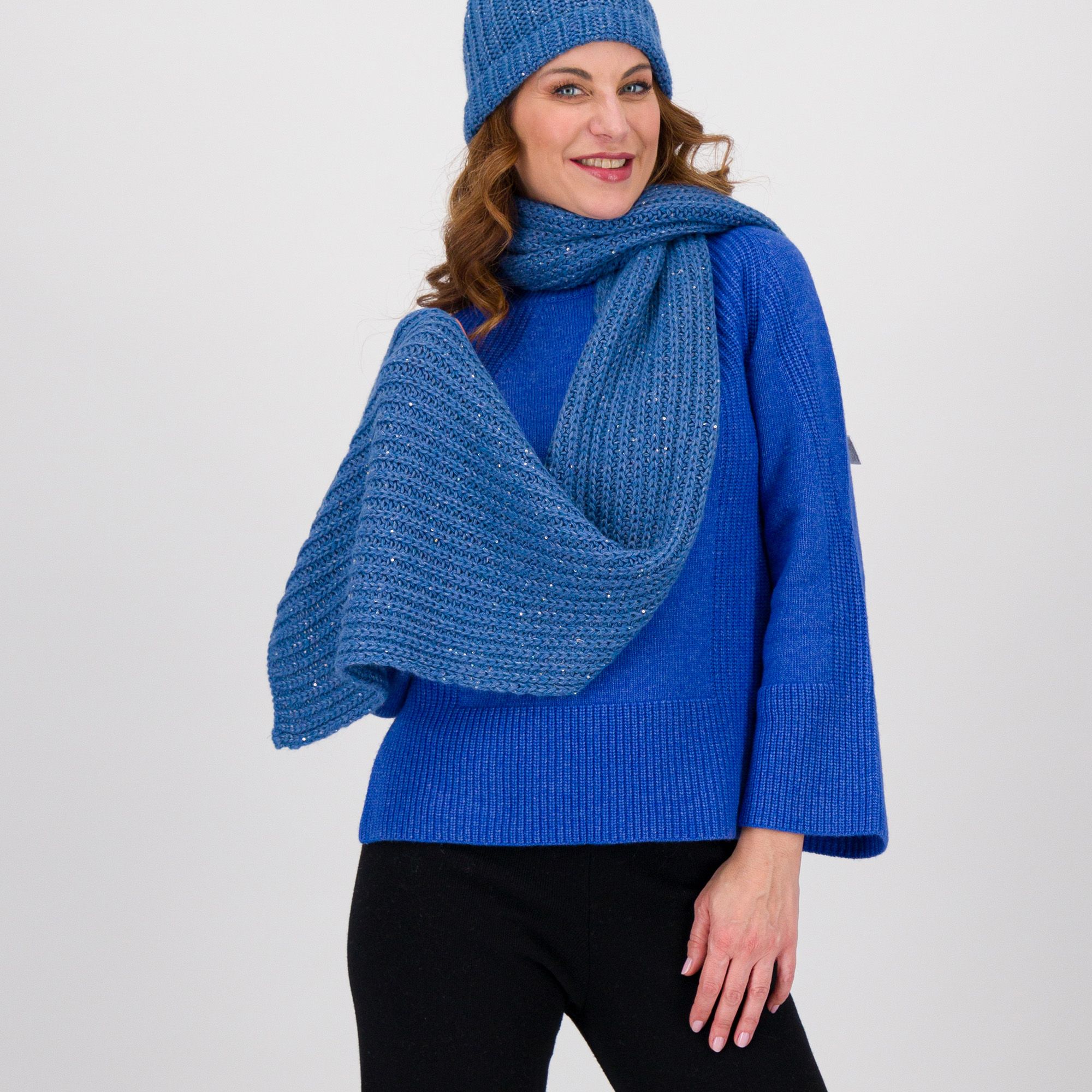 Hekla & Co.
Sciarpa misto lana
con paillette
175 cm
