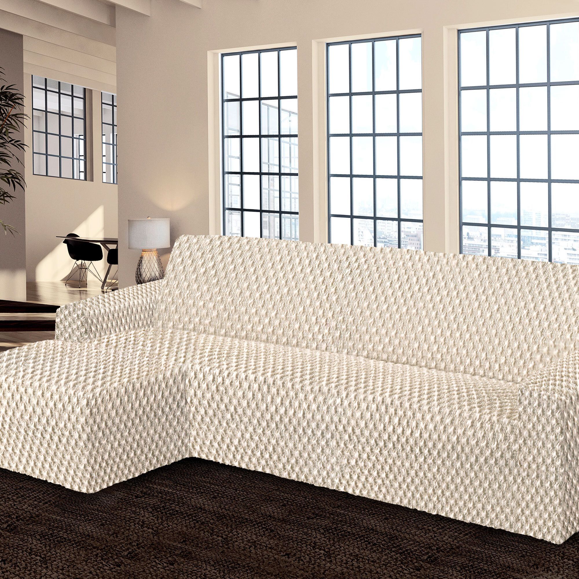 Paulato by Ga.i.co
Copridivano Jacquard
Rilievo 3D
tessuto bielastico
Made in Italy