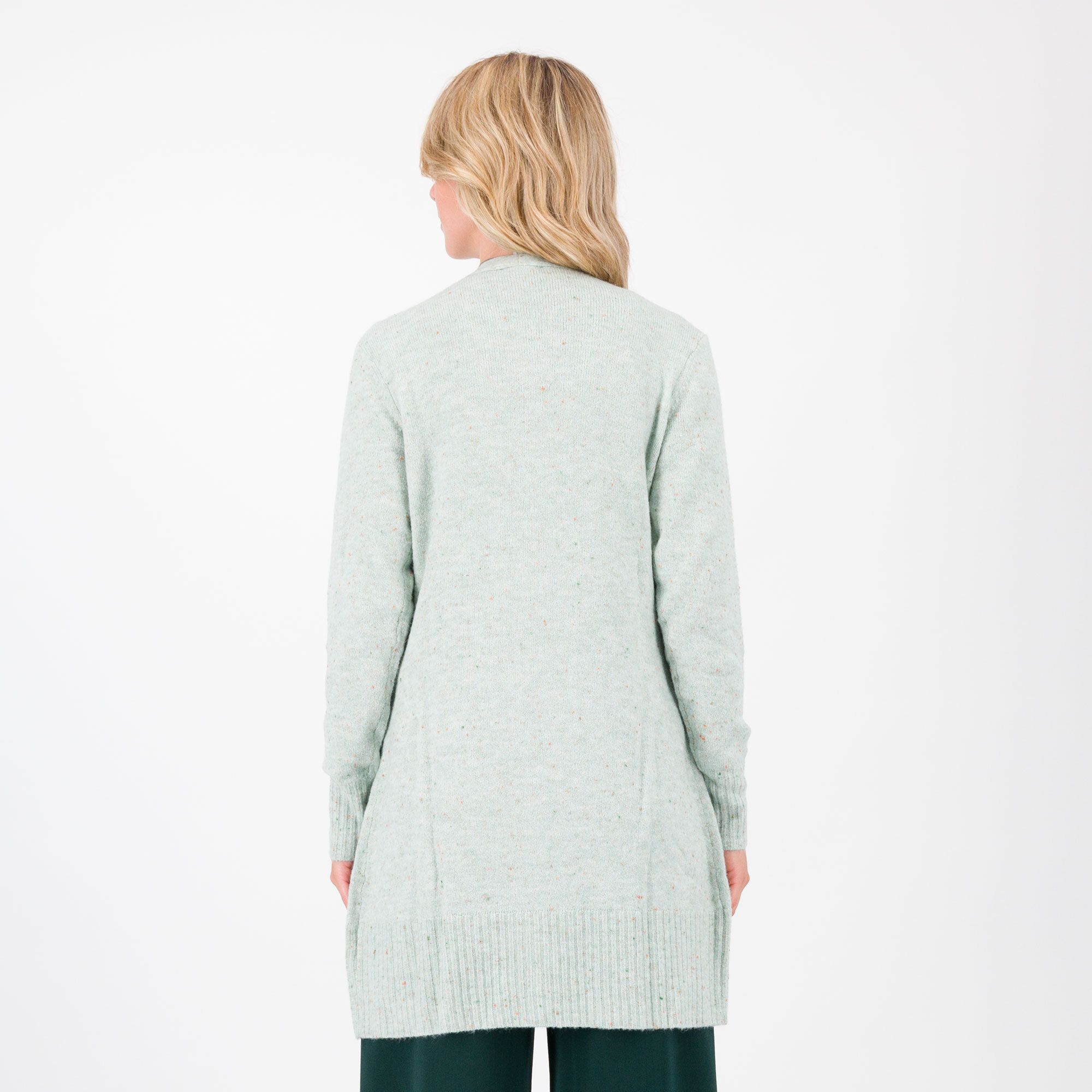 Denim & Co Cardigan a maniche lunghe aperto davanti