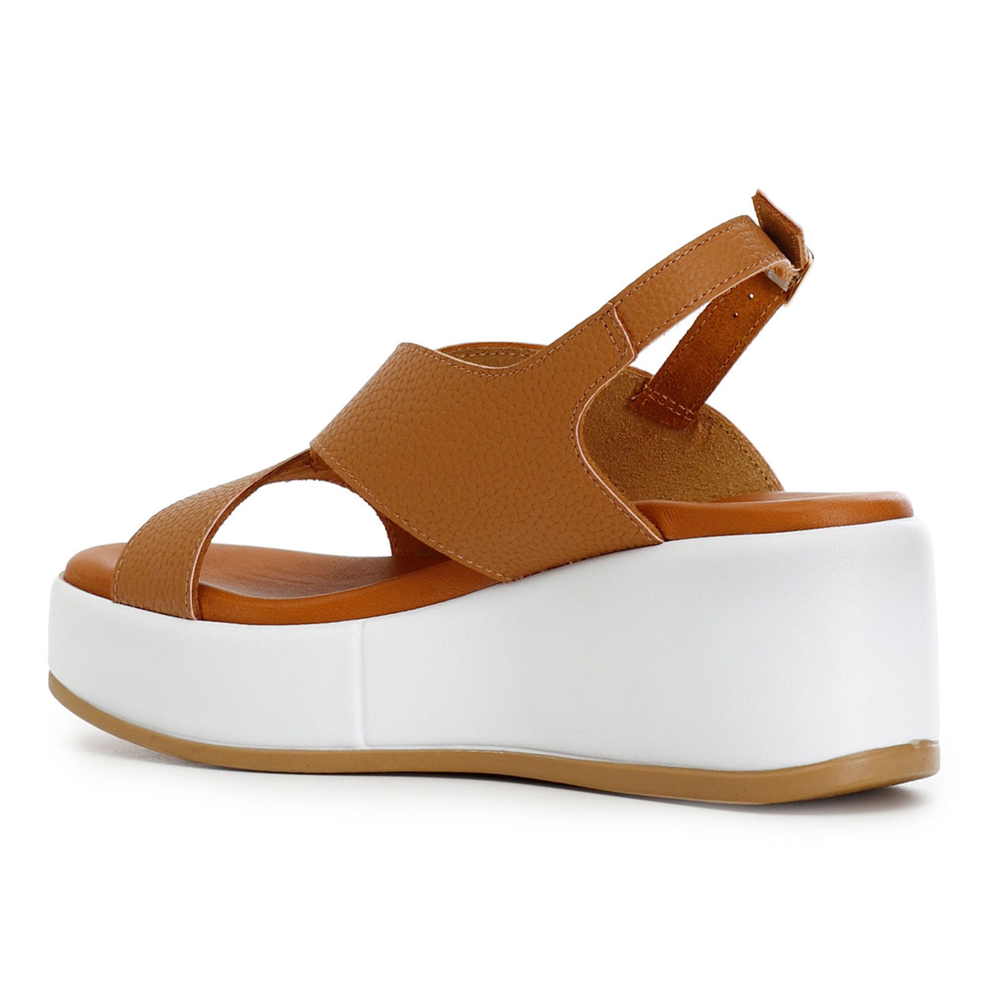 Cafè Noir Sandali con fasce incrociate e zeppa