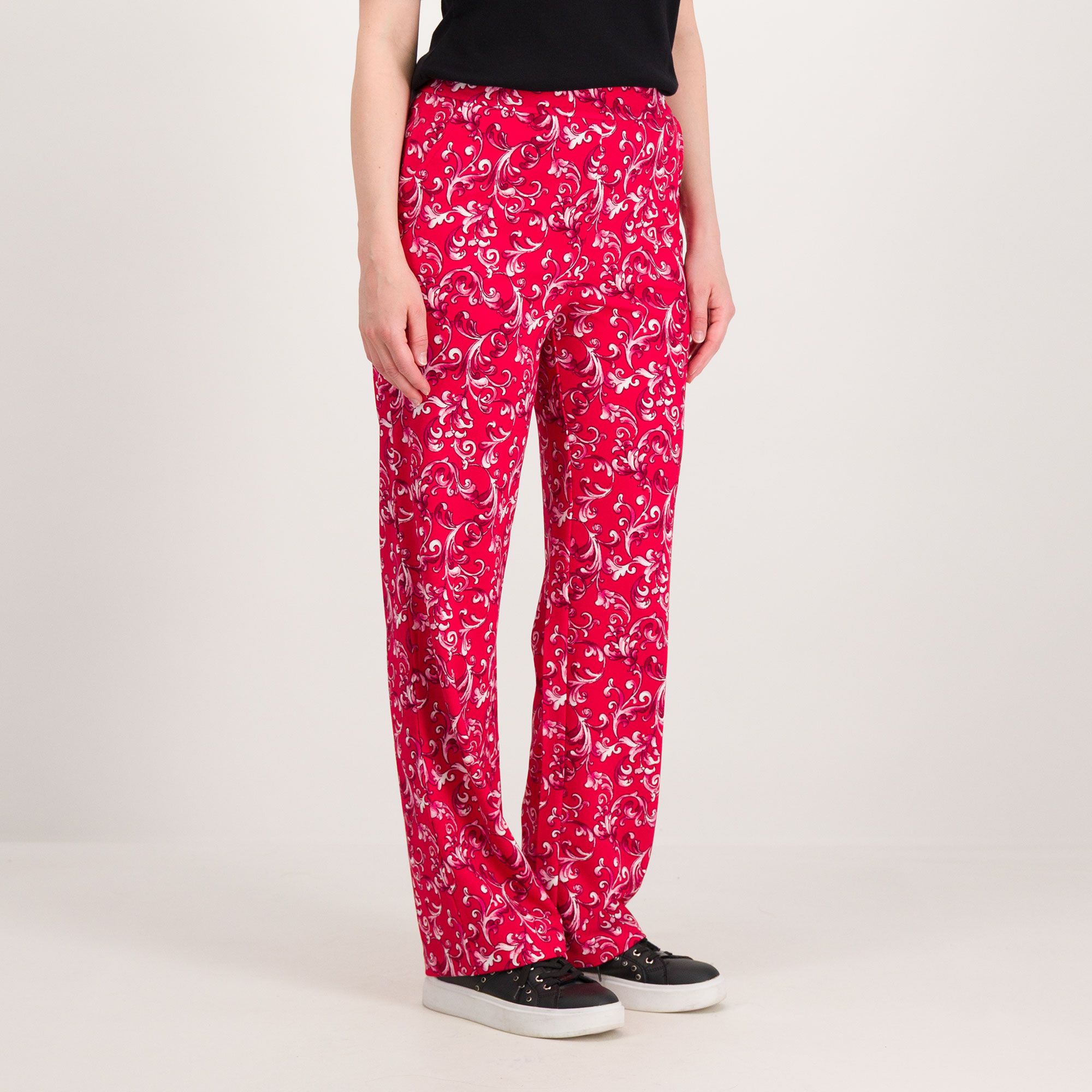 Isaac Mizrahi Live!
Pantaloni a gamba
dritta con stampa e
elastico in vita