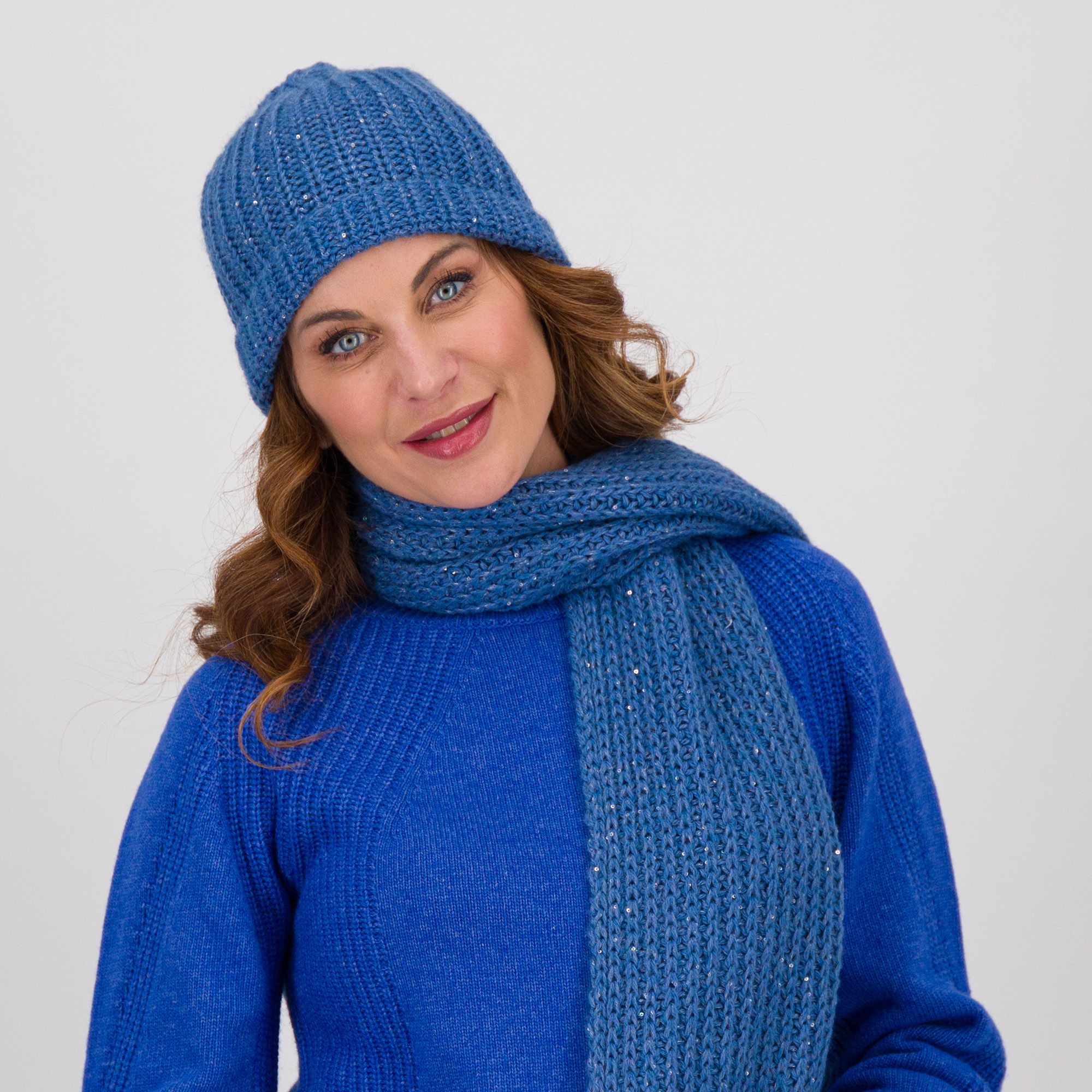 Hekla & Co.
Cappellino in maglia
perlata con risvolto