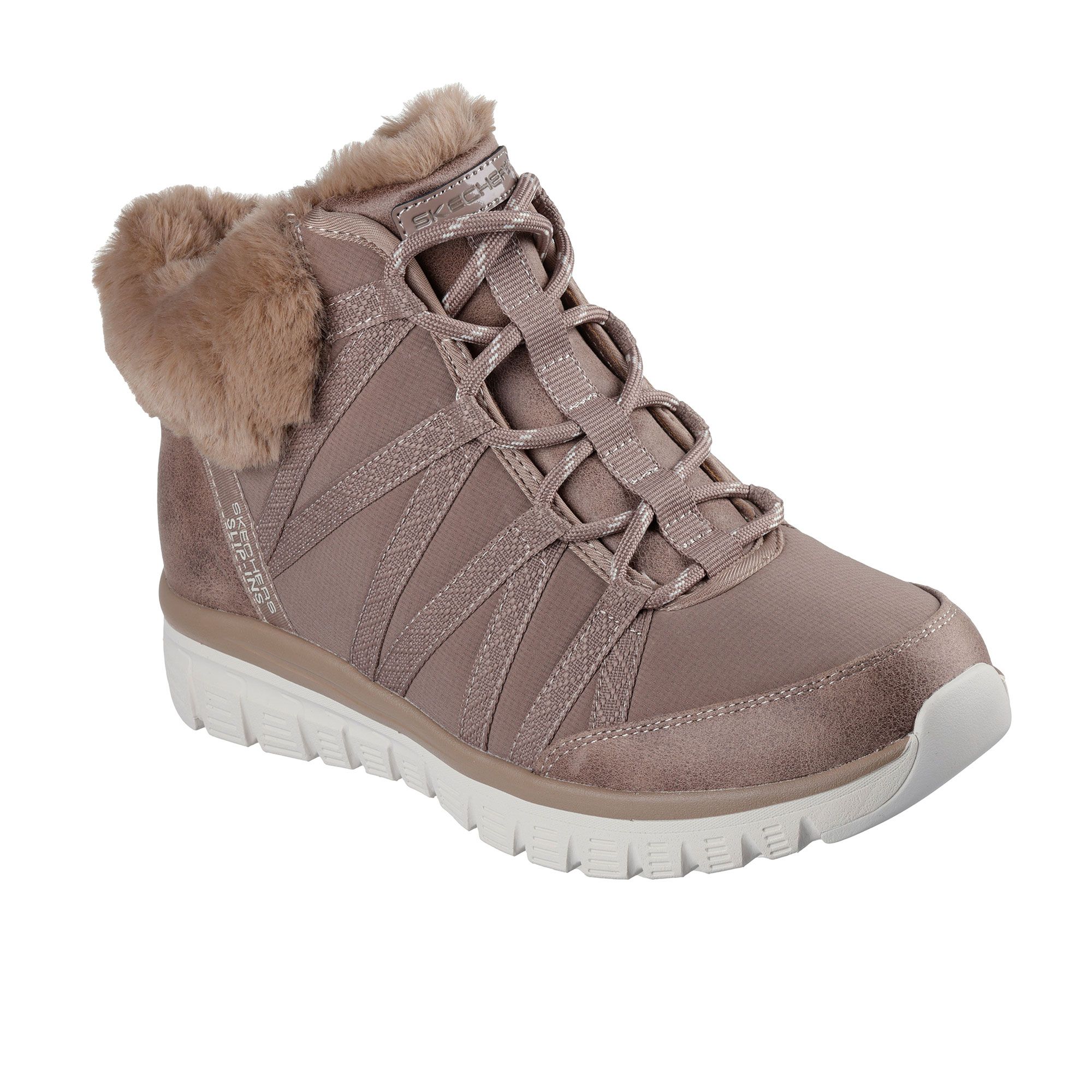 Skechers
Stivaletti Graceful 
con finto pelo e
tecnologia Slip-Ins