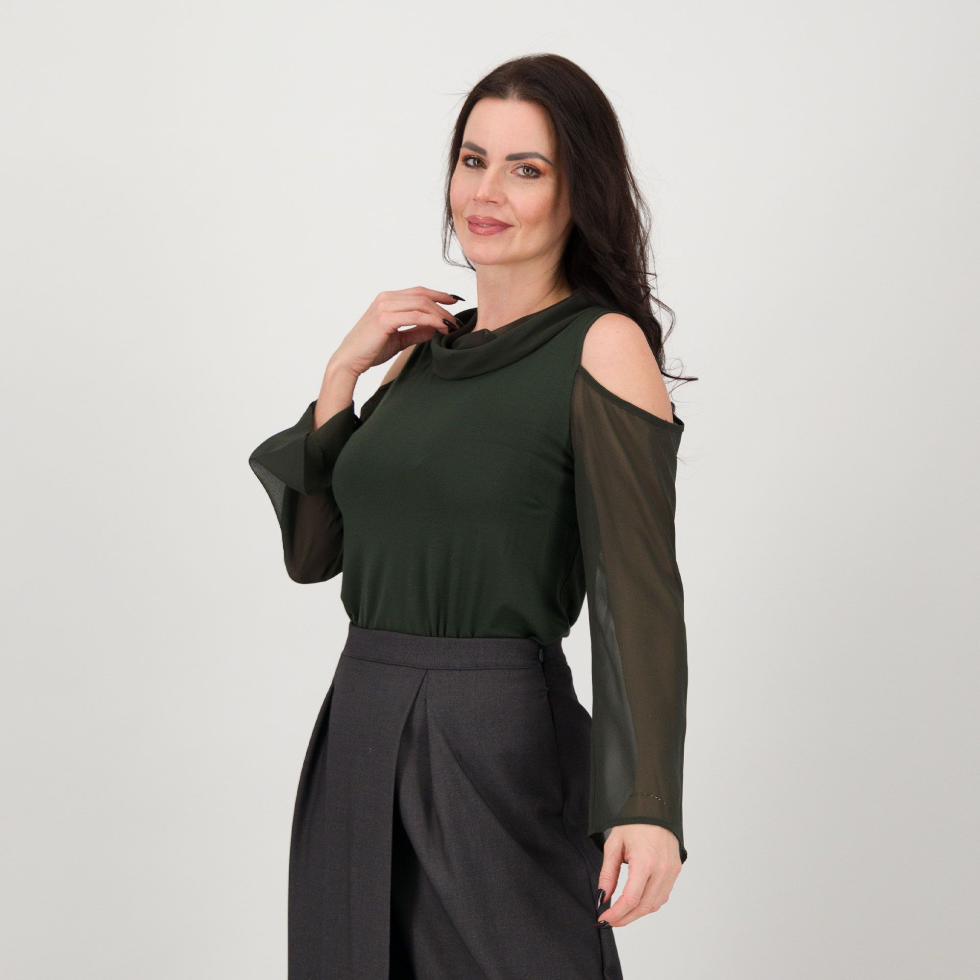 Caterina Lancini
Maglia in jersey
con motivo cut out
sulle spalle