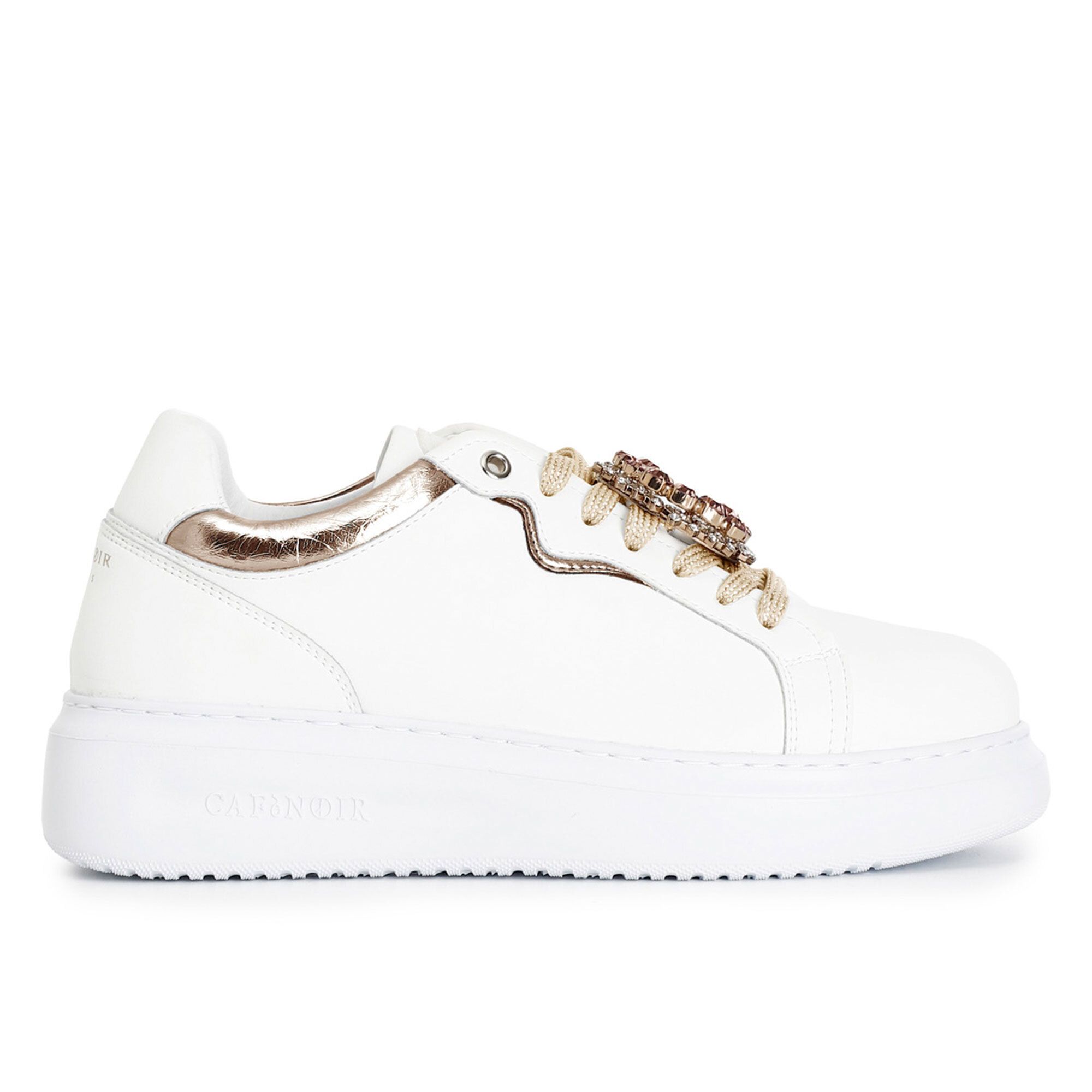 Cafè Noir
Sneaker stringate
con inserti laminati 
a contrasto