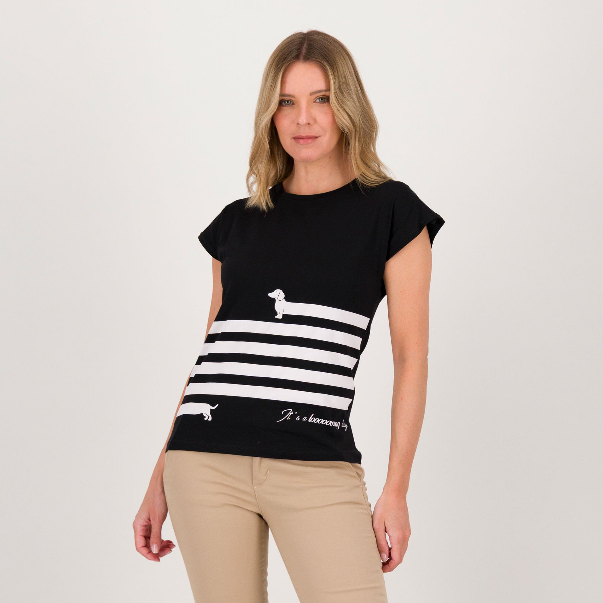 Risskio Maglietta fantasia bassotto in cotone "T-shirt Collection"