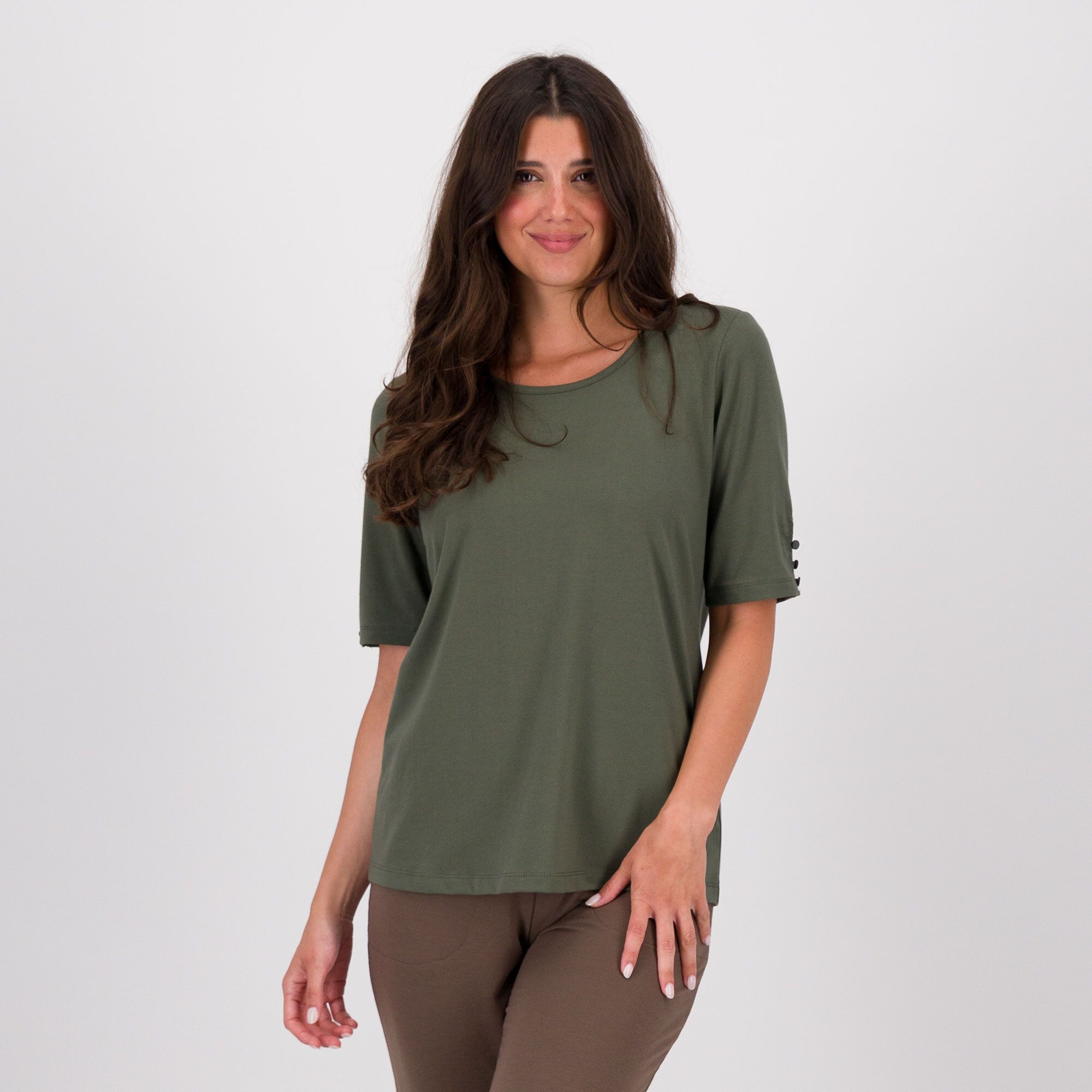 Denim & Co
Maglia in jersey
di cotone
scollo tondo