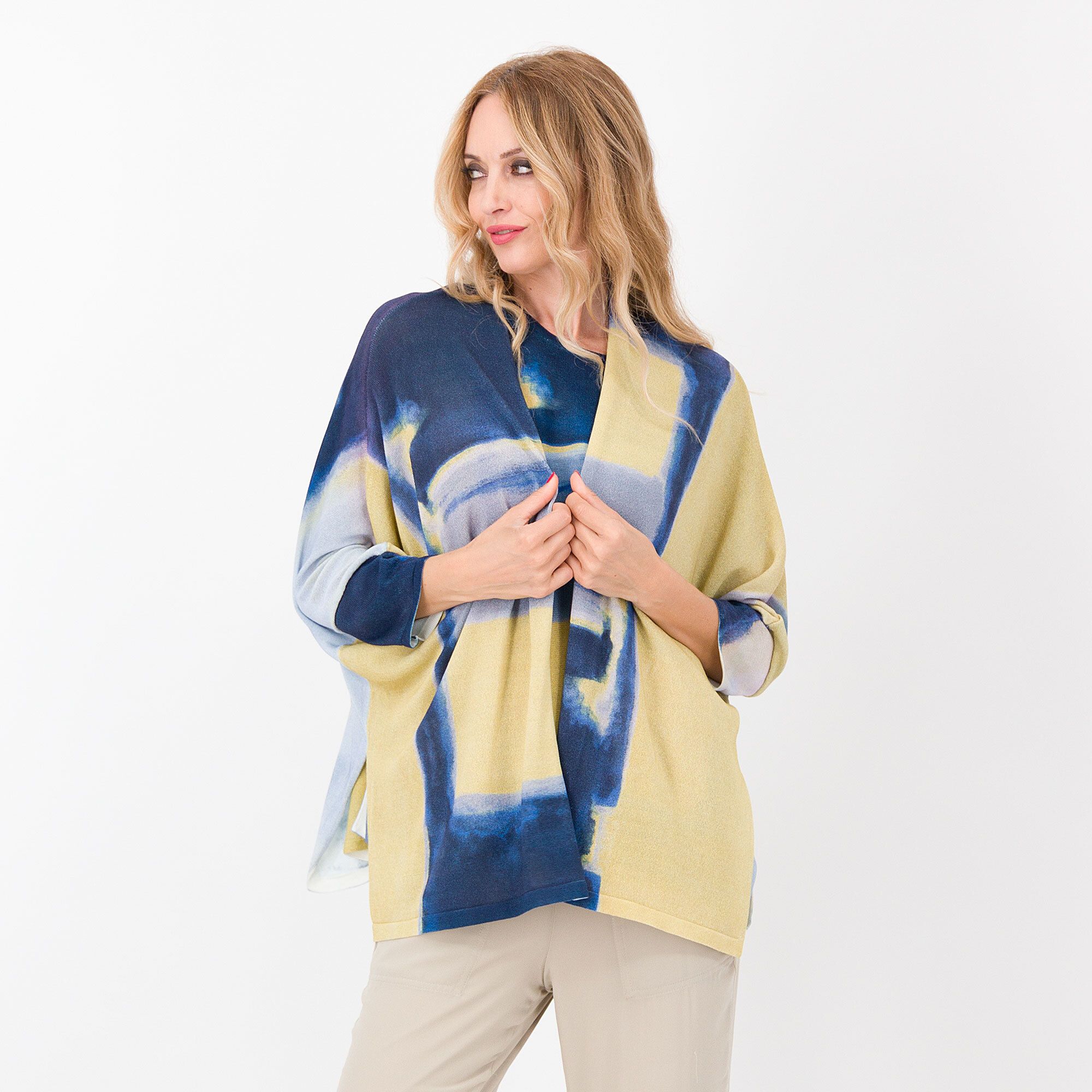 Image of Wynne Layers Cardigan in maglia misto viscosa061