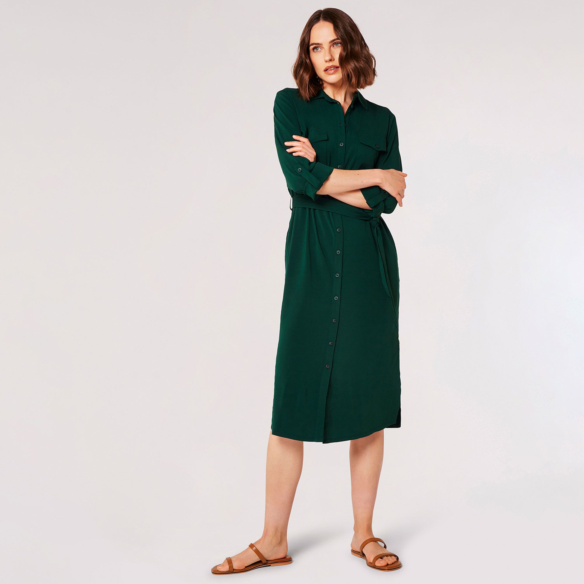 APRICOT
Abito midi
chemisier 
con cintura