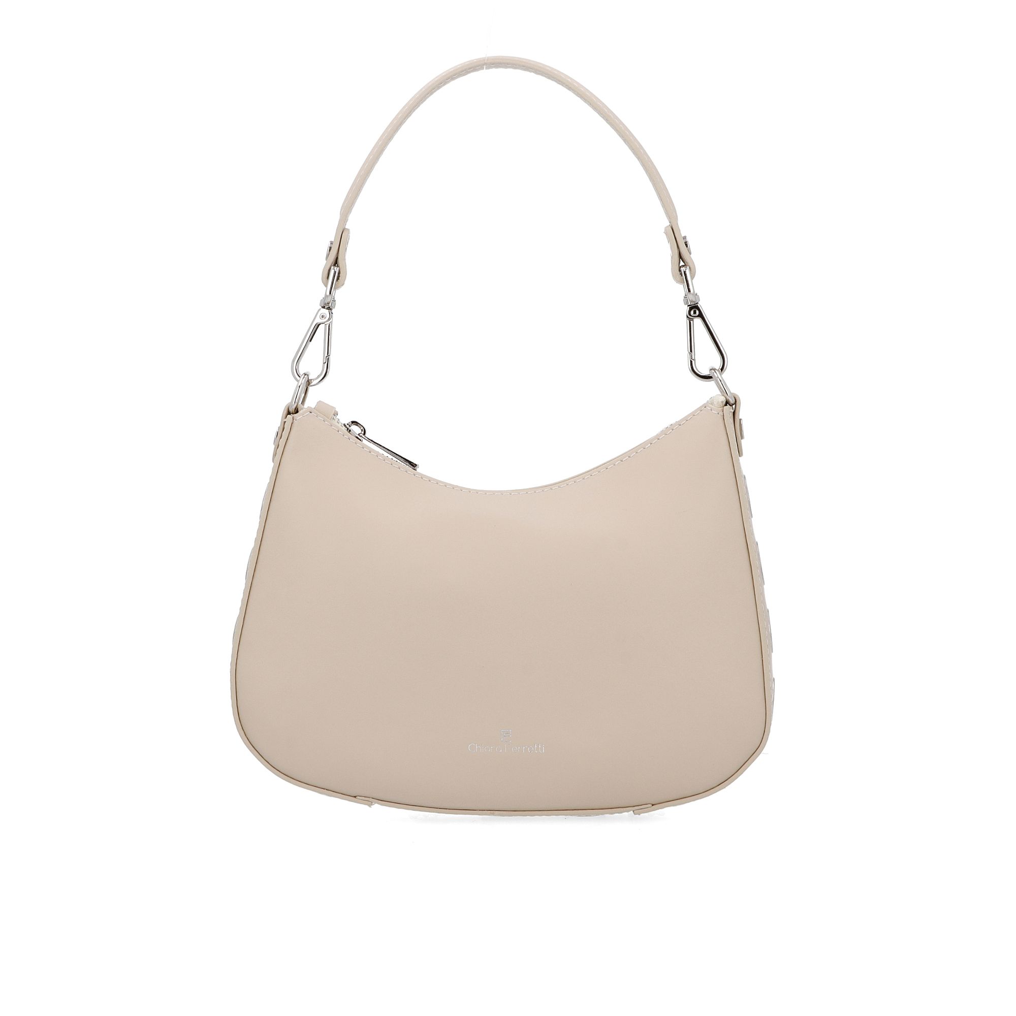 Chiara Ferretti
Borsa a spalla
in pelle con tracolla
removibile