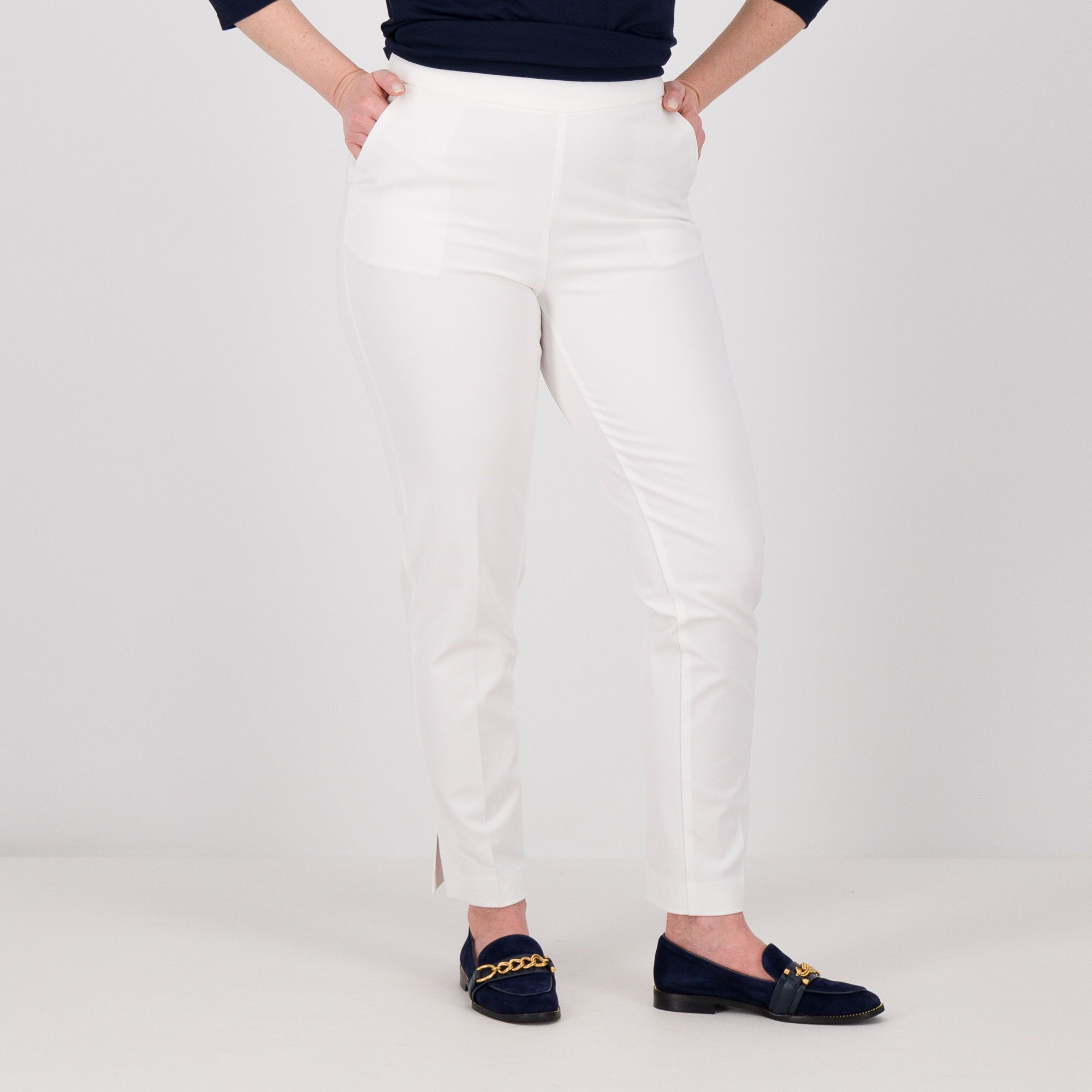 Isaac Mizrahi Live!
Pantaloni a sigaretta
Tessuto 24/7
Spacco al fondo
