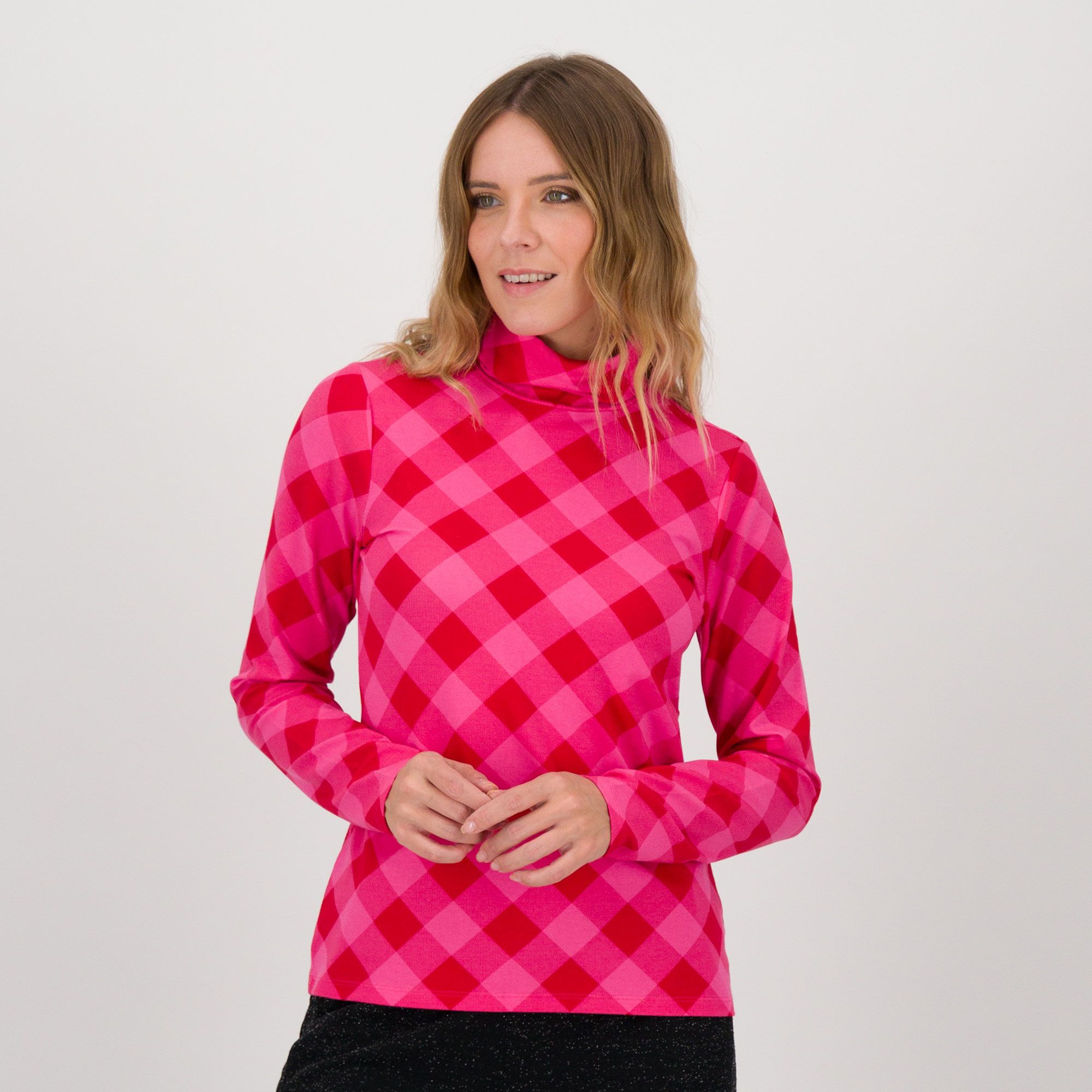 Isaac Mizrahi Live!
Maglia in jersey
di cotone e modal
con collo alto