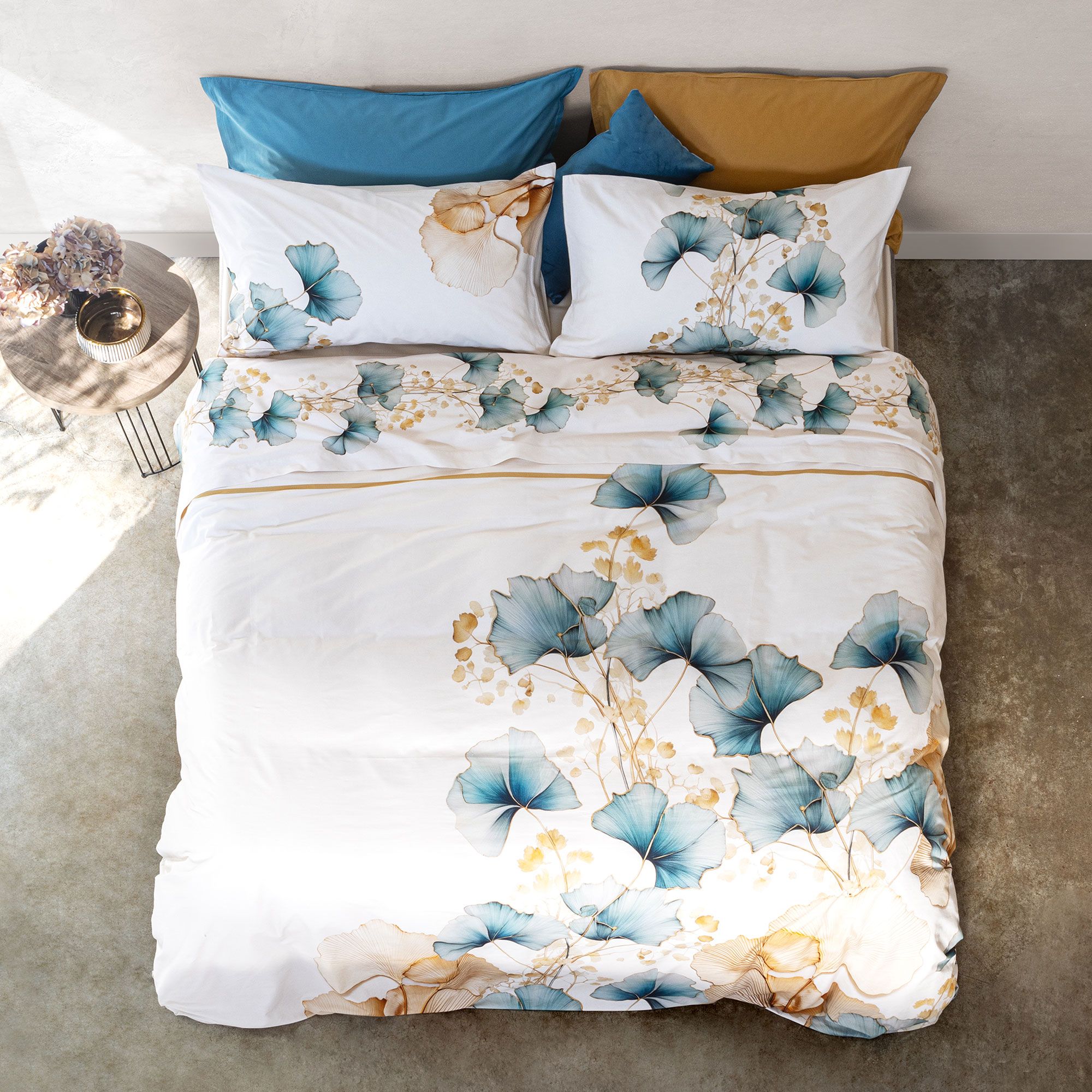 COGAL Completo letto matrimoniale in cotone con stampa