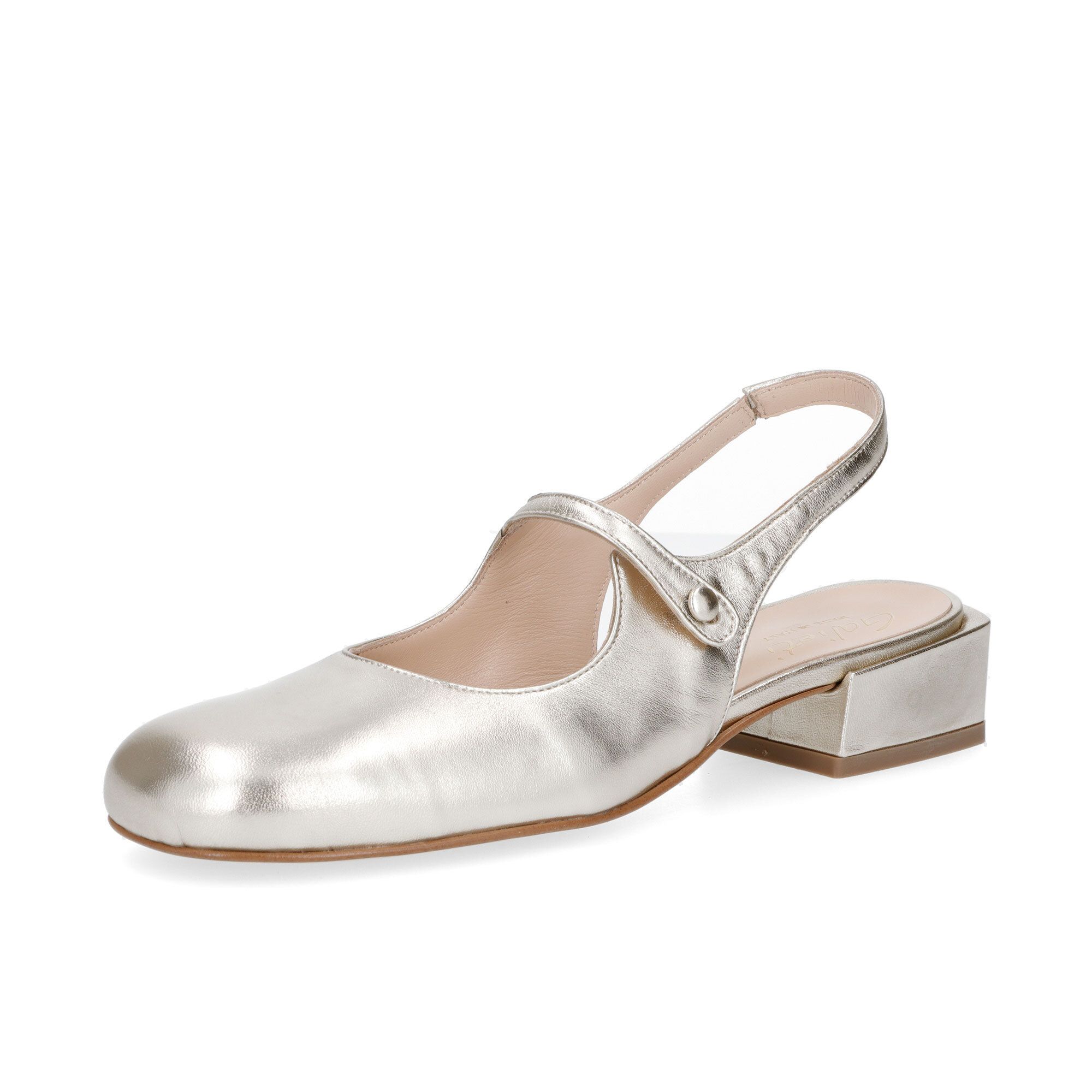 Galieti Mary jane in pelle laminata con tacco 3,5 cm