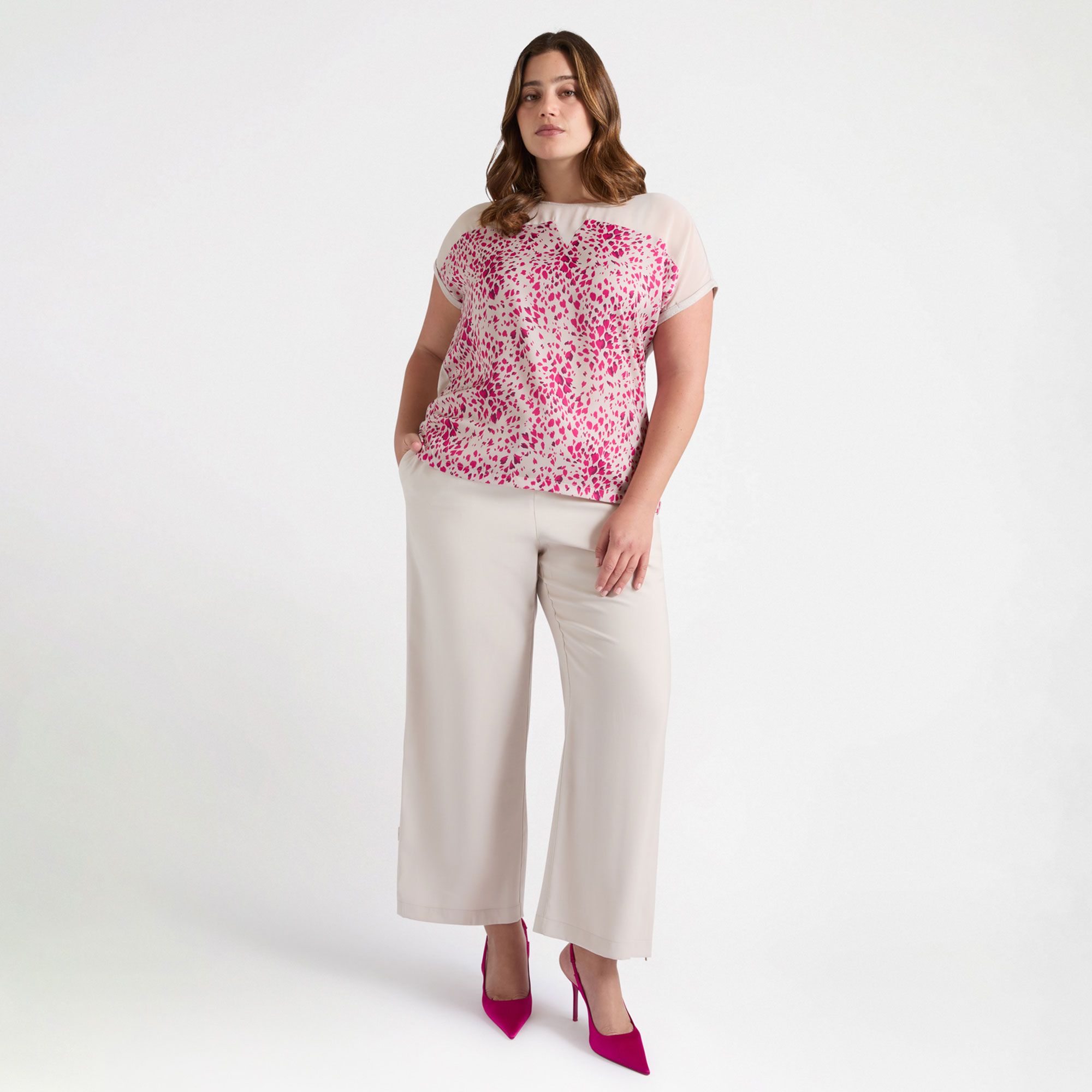 Fiorella Rubino T-shirt manica corta con dettaglio stampato