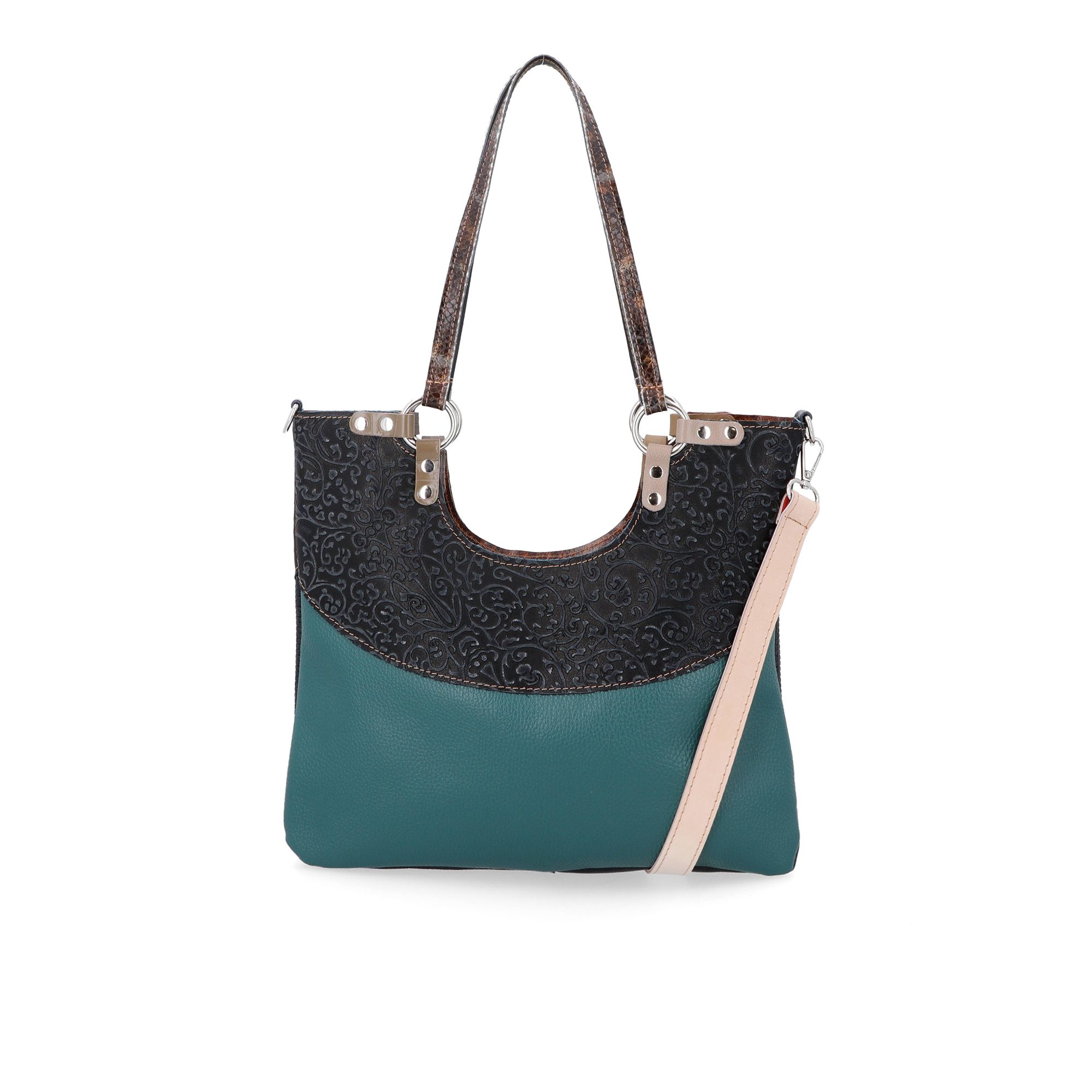 Ebarrito
Borsa in pelle con
tracolla removibile