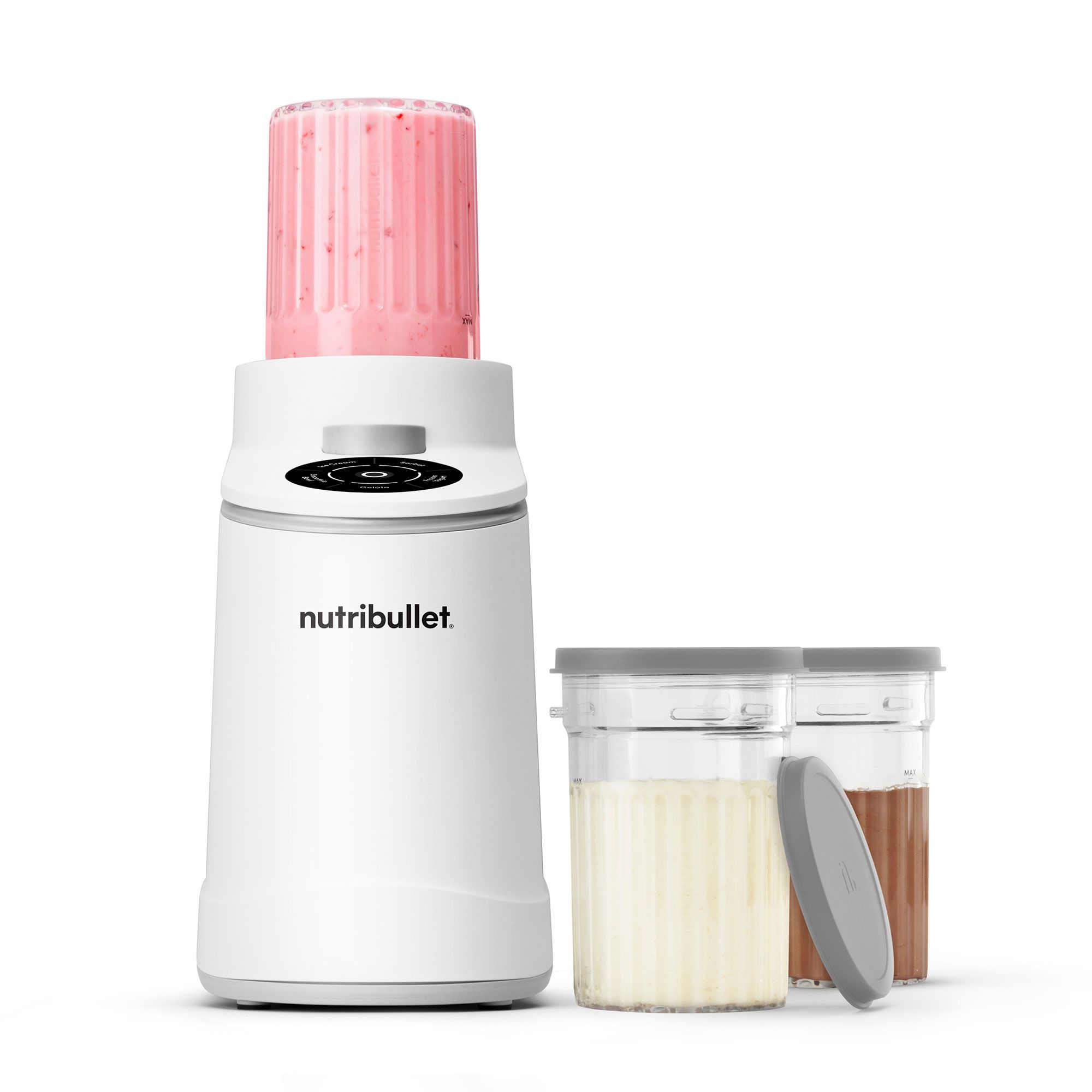 Nutribullet Chill™
Gelatiera compatta
5 programmi
3 cup da 450gr