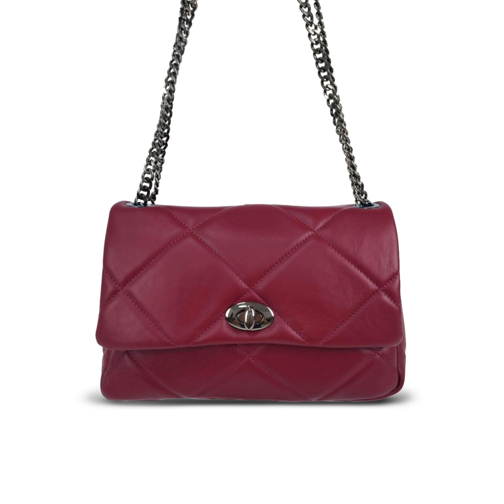 Sabbatini & Turco
Borsa a spalla Clio
in pelle matelassé
tracolla con catena