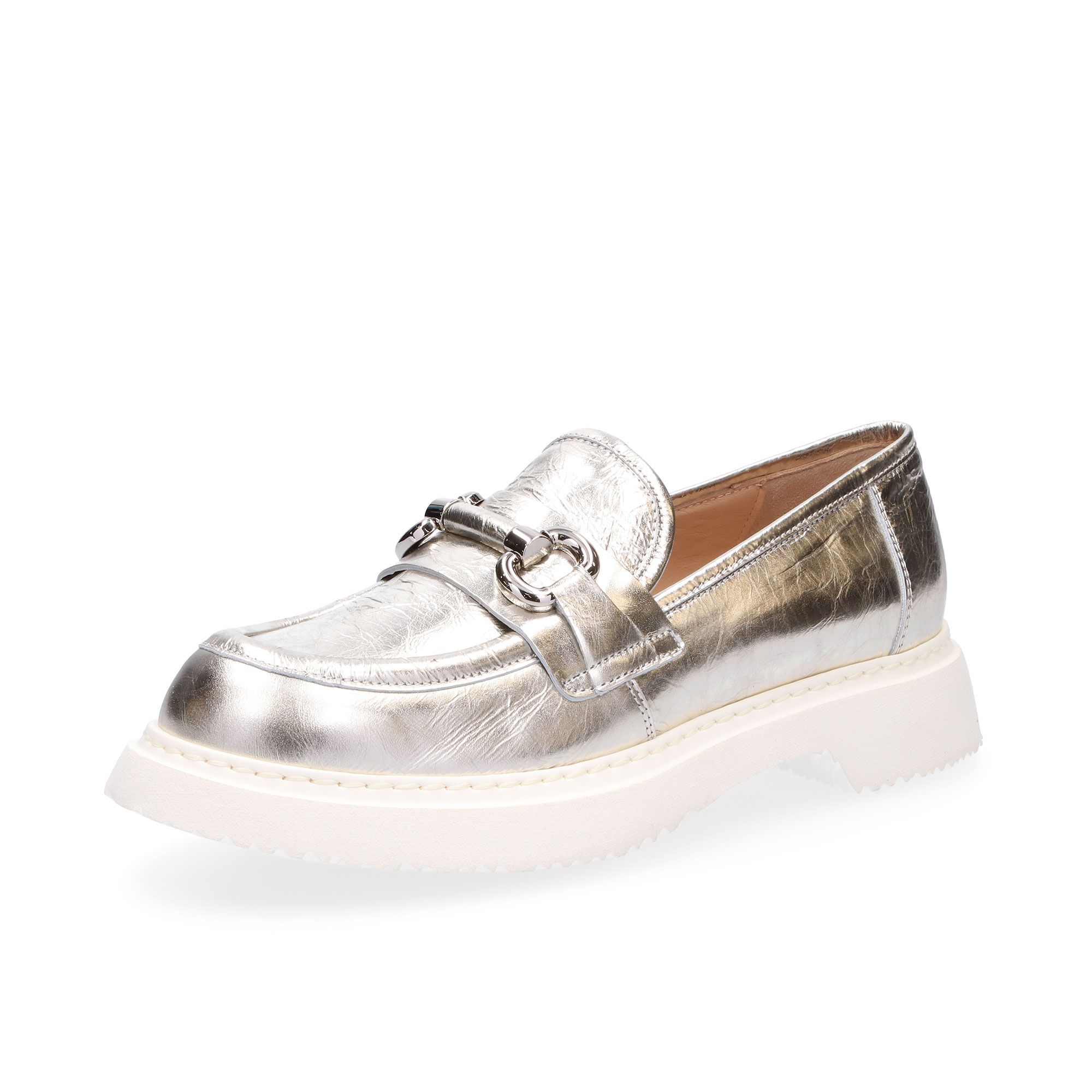 Faire
Mocassini in pelle
laminata effeto
crackle e tacco 3 cm