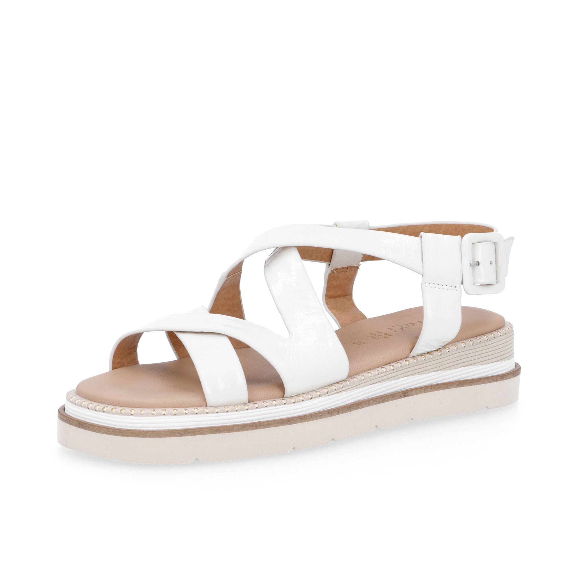 Galieti Sandali in pelle con suola carrarmato