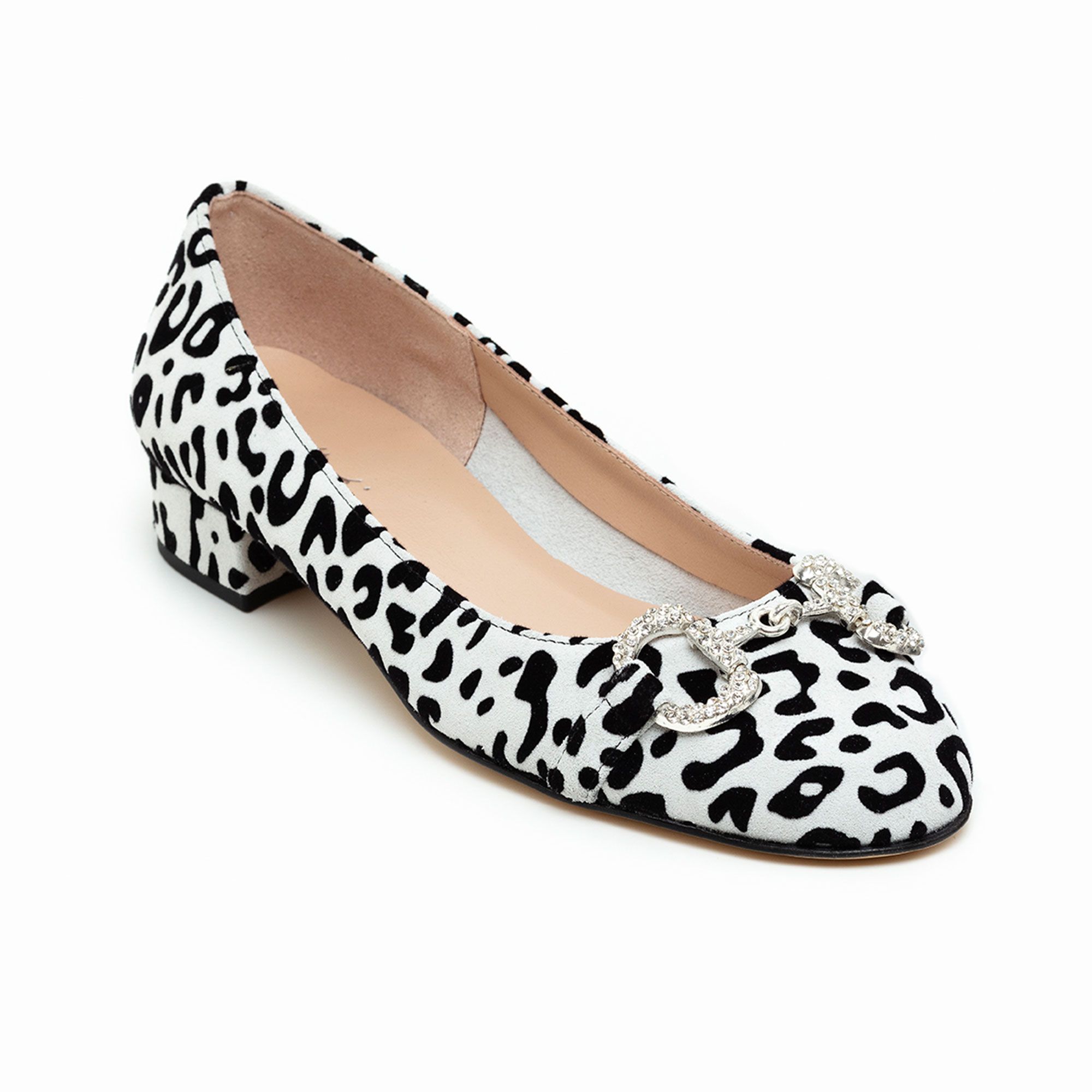 Galieti
Ballerine in pelle
scamosciata animalier