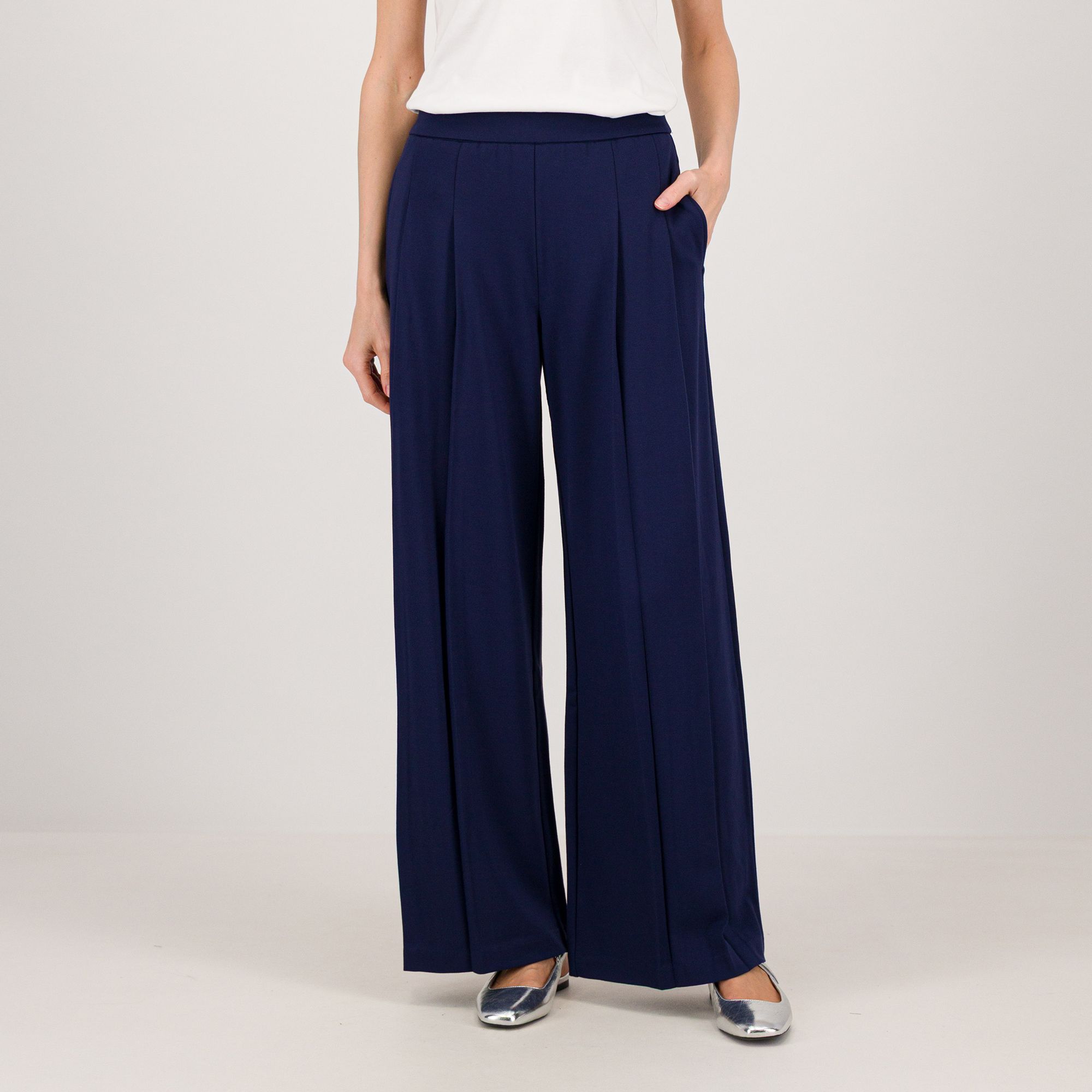 Isaac Mizrahi Live!
Pantaloni gamba larga
elasticizzati
con elastico in vita