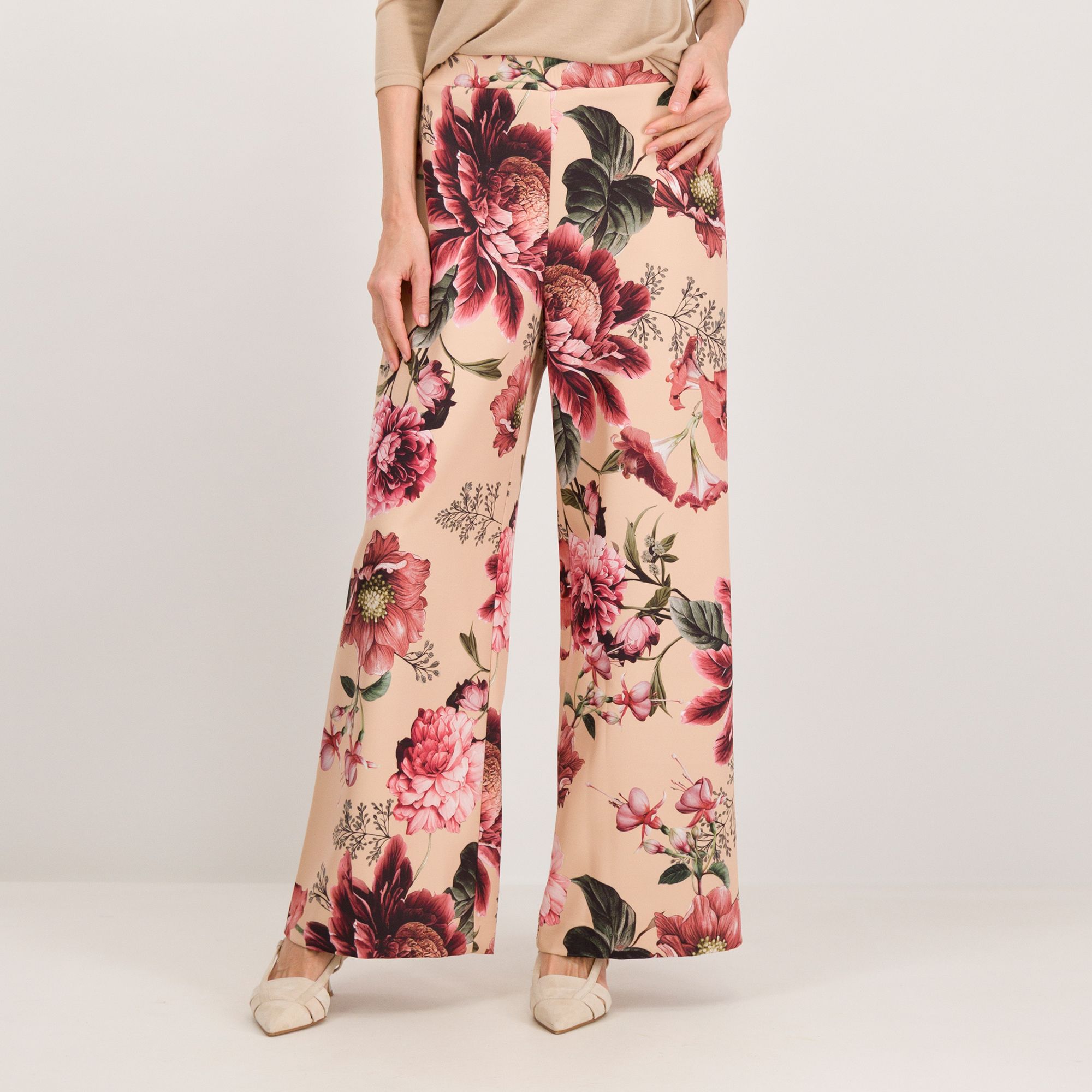 Caterina Lancini
Pantaloni in jersey
stampato con elastico
in vita