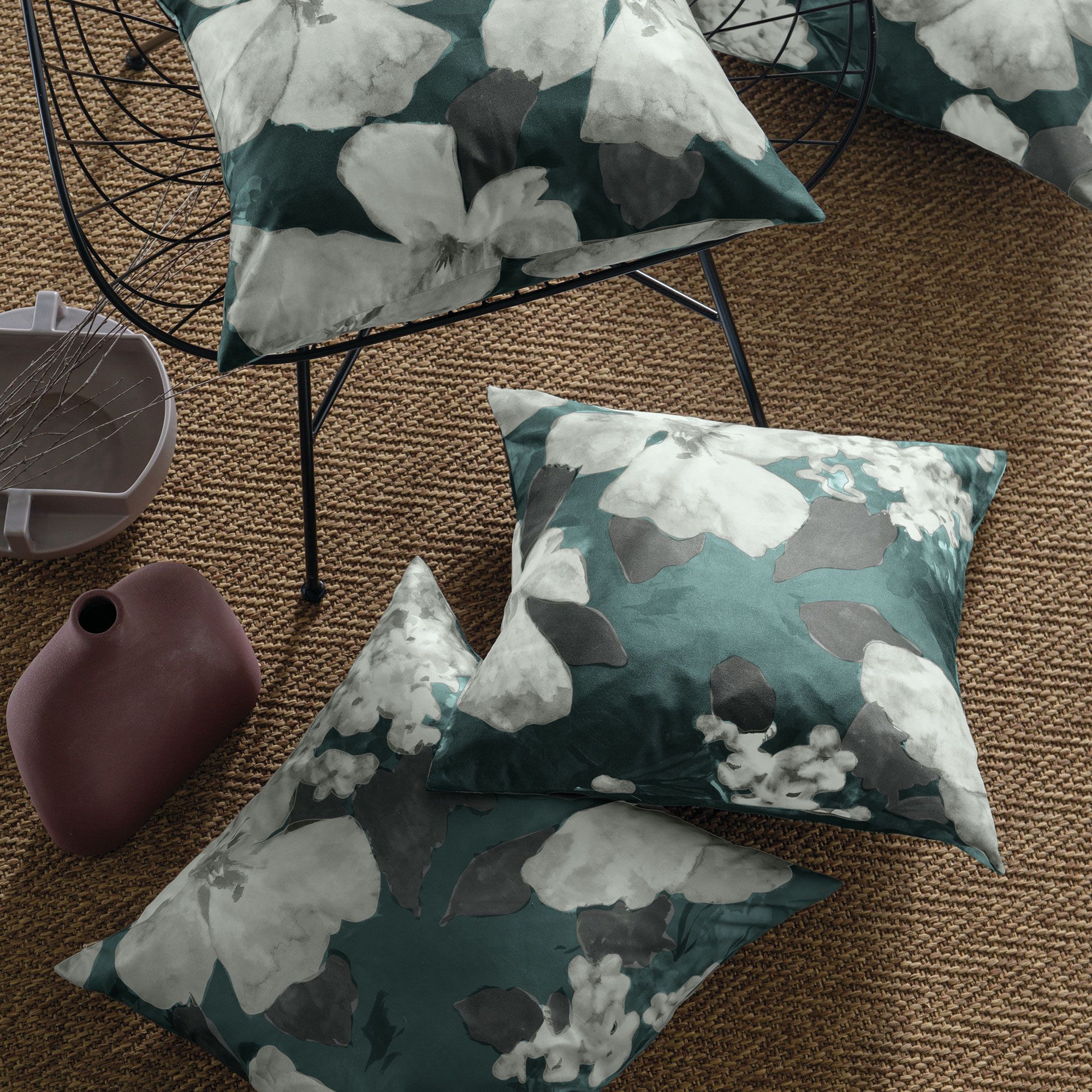 Dondi Home Cuscino arredo imbottito Ambra in cotone (50x50cm)