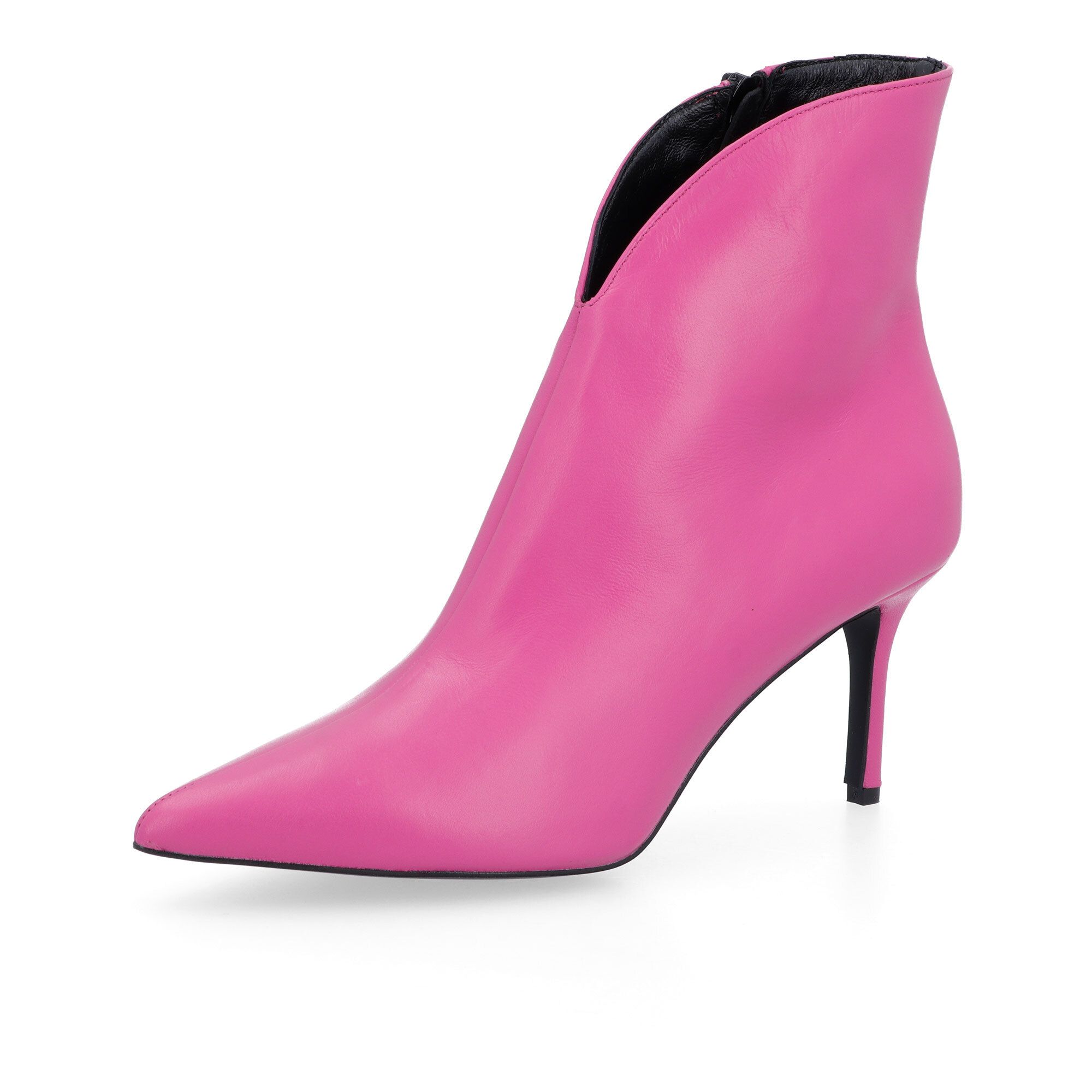 Galieti Tronchetti in pelle con tacco 8 cm