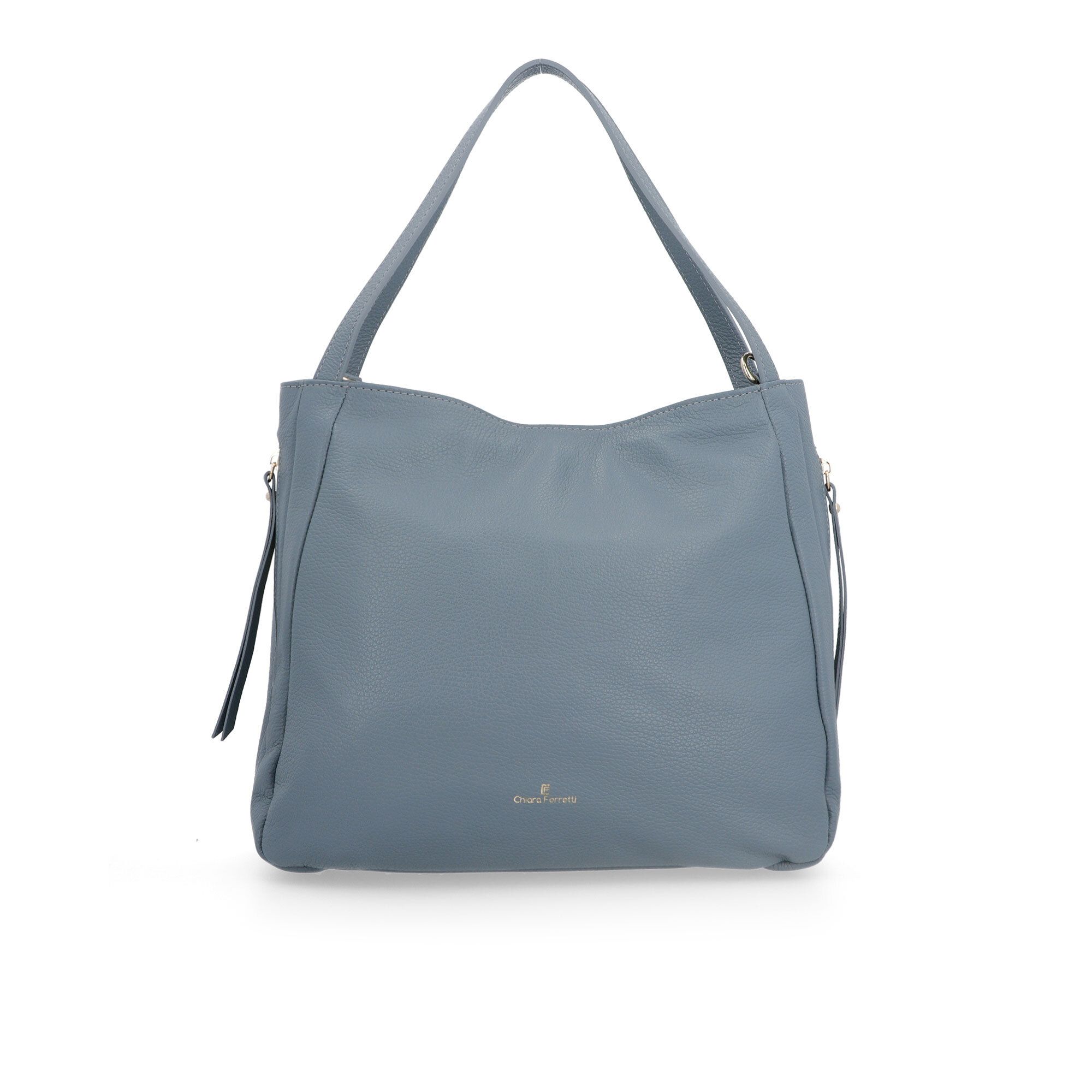 Chiara Ferretti Borsa a spalla in pelle con tracolla removibile