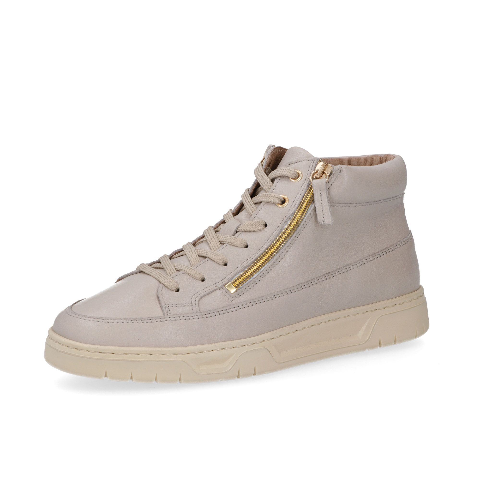 Vitaform
Sneaker alte in pelle
con zip laterali
suola 3 cm