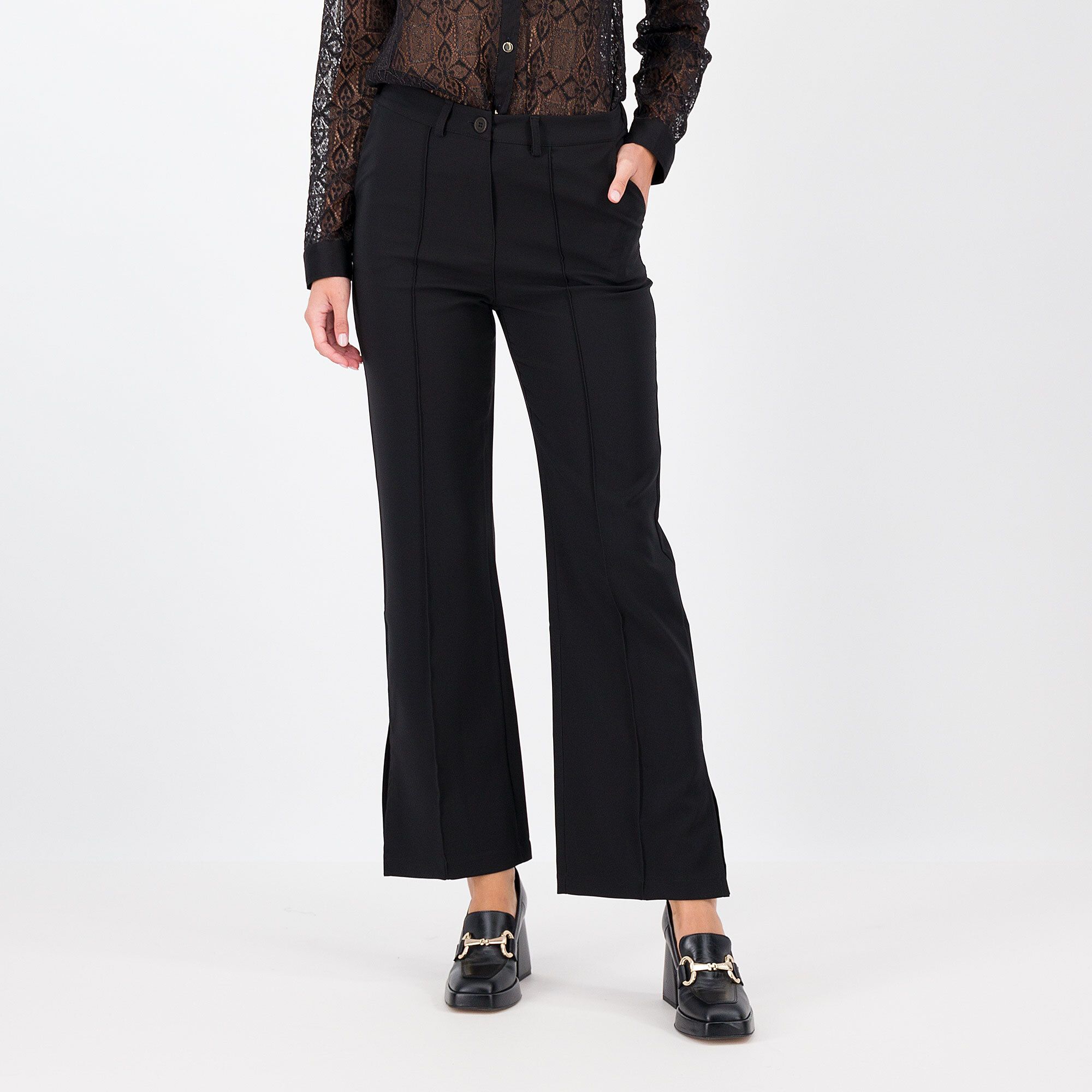 Image of Mood Atelier Pantaloni bootcut con spacchi061