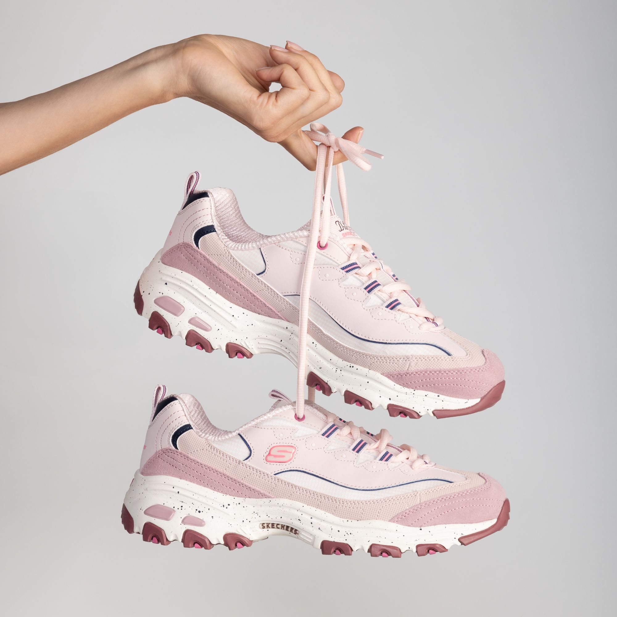 Skechers
Sneakers D'Lites con
inserti in pelle e 
soletta Memory Foam