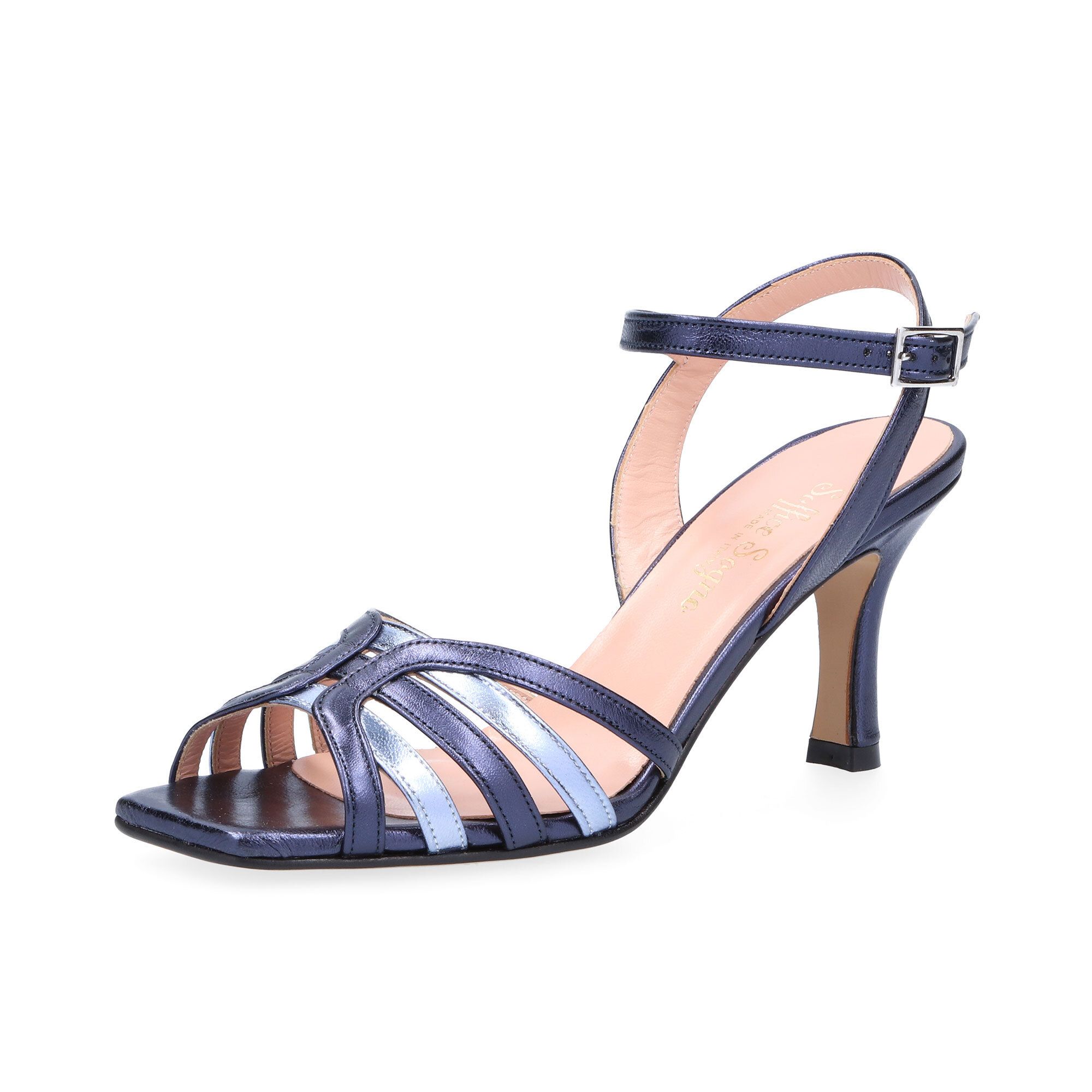 Soffice Sogno Sandali a punta squadrata in pelle laminata