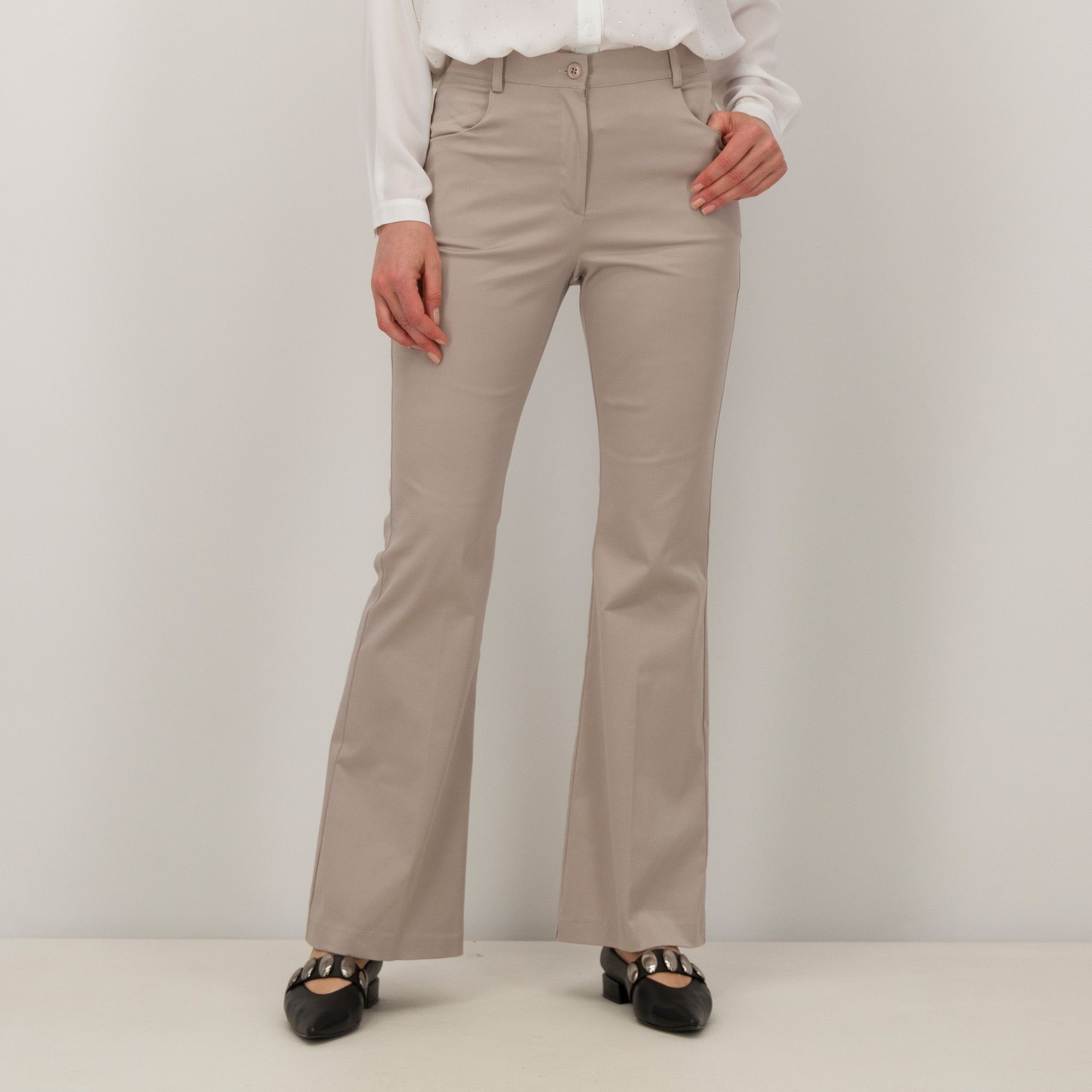 Officina della Moda Pantaloni lunghi con elastico