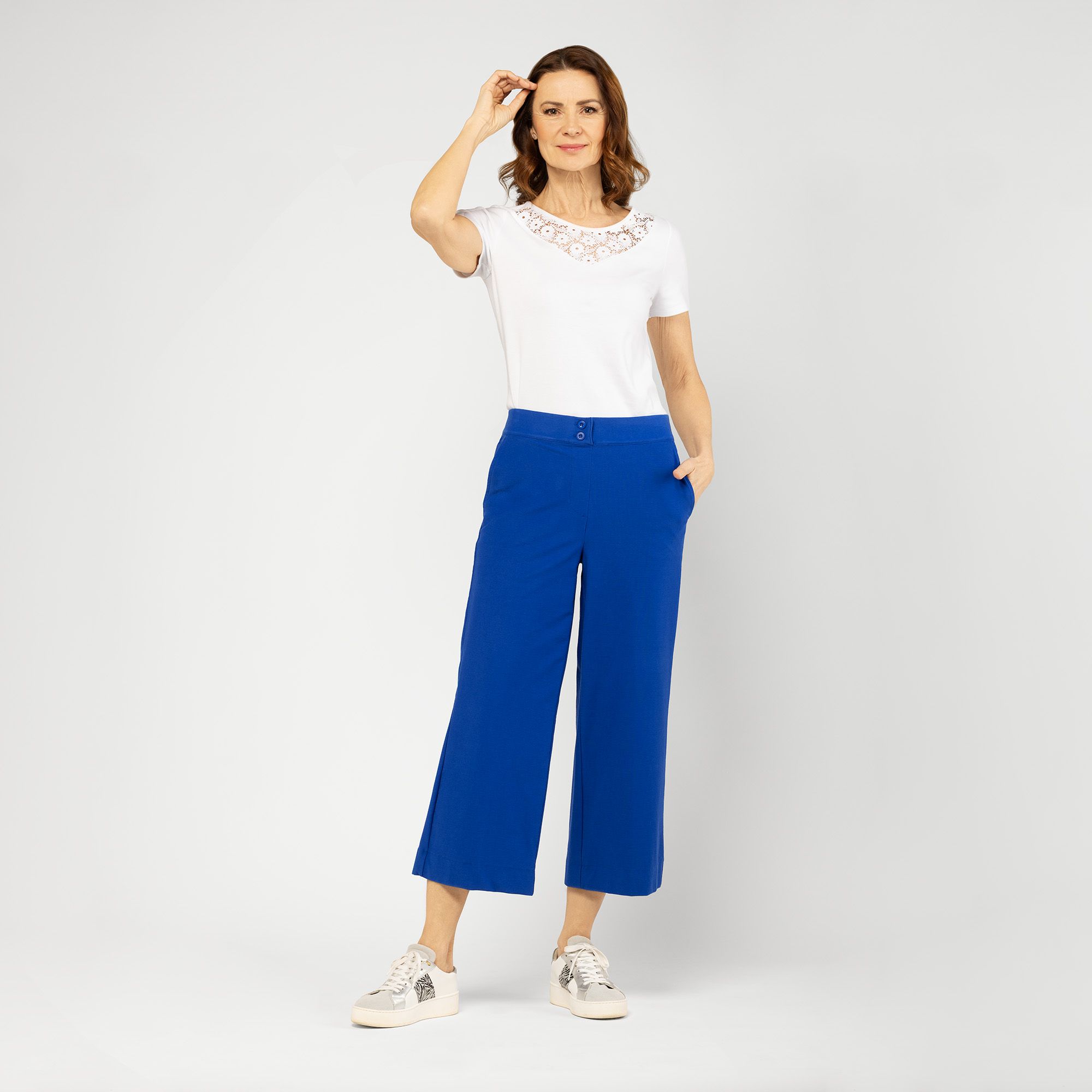 Isaac Mizrahi Live!
Pantaloni cropped
ampi con elastico
in vita