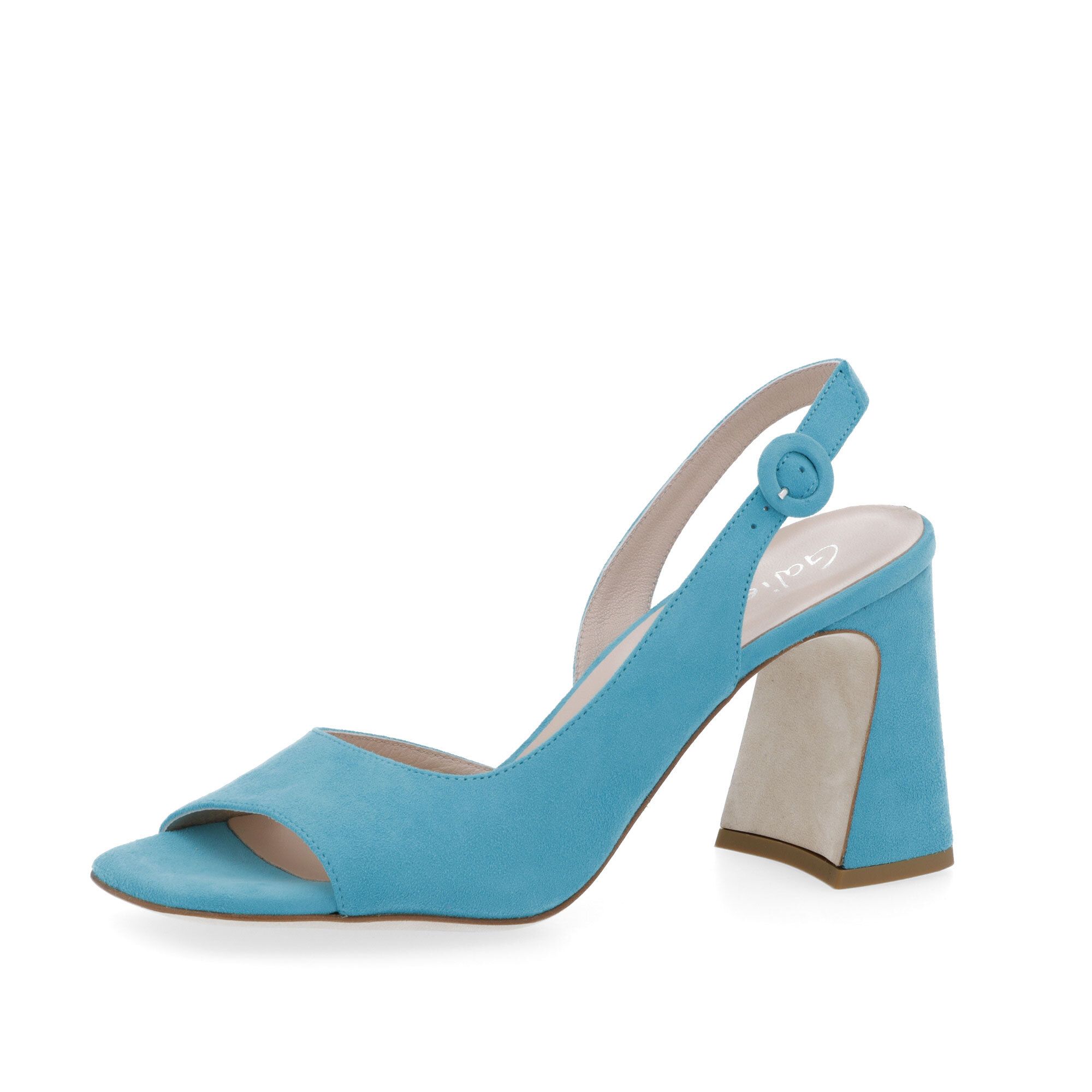 Galieti
Sandali slingback in
pelle con tacco 9 cm