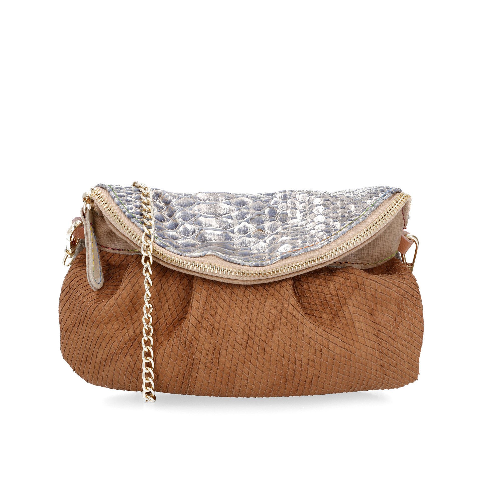 Ebarrito
Pochette a tracolla 
in pelle patchwork