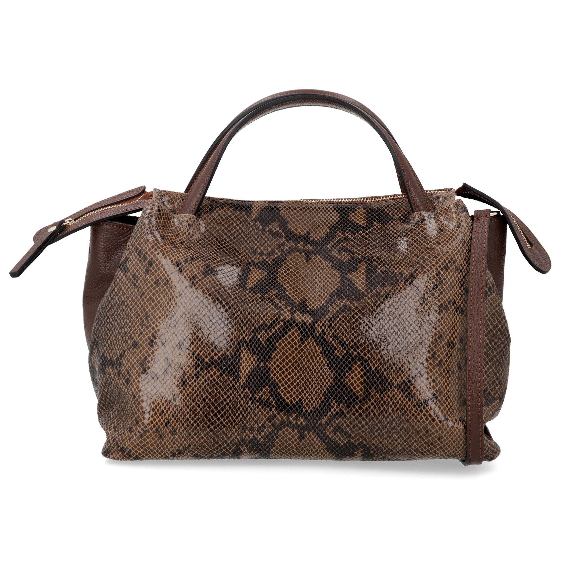 Le Corone Bags
Borsa Strip
in pelle dollaro
con stampa pitone