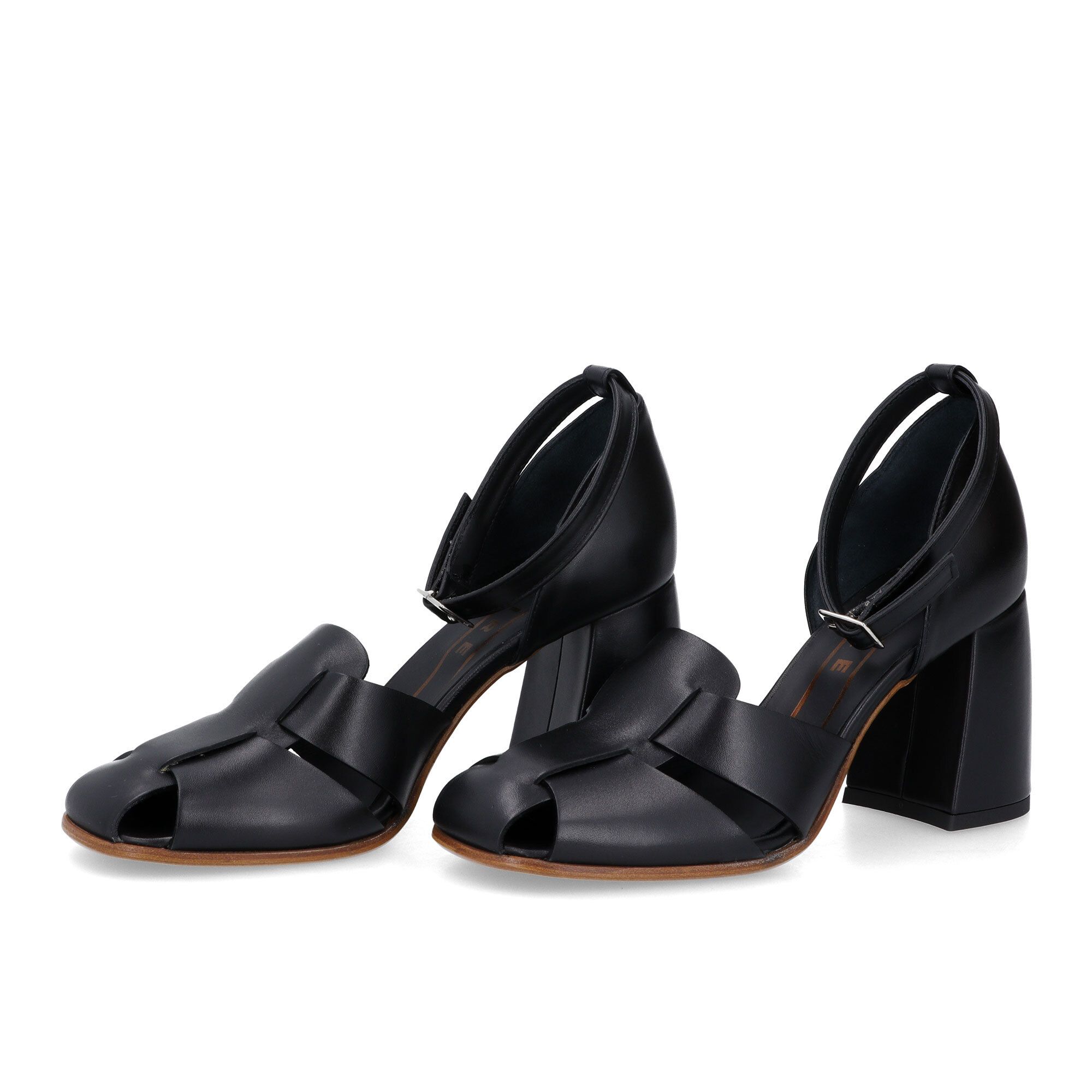 FAIRE Sandali in pelle con tacco 8 cm
