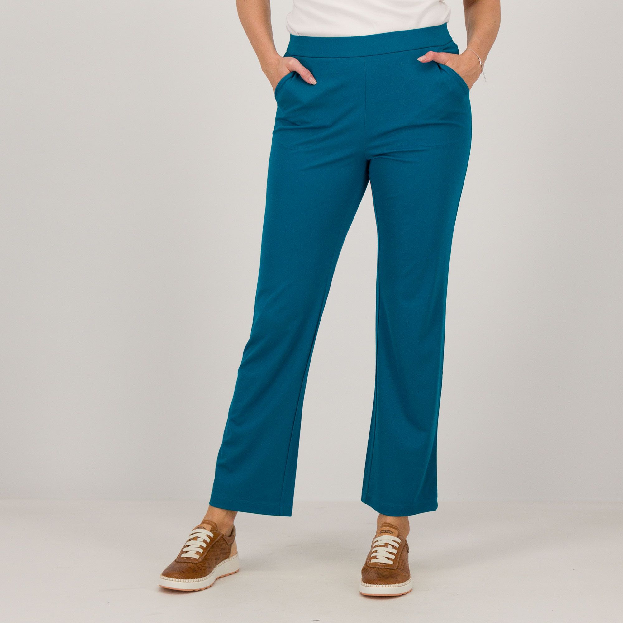 Isaac Mizrahi Live!
Pantaloni in maglia
a gamba dritta con
vita elasticata